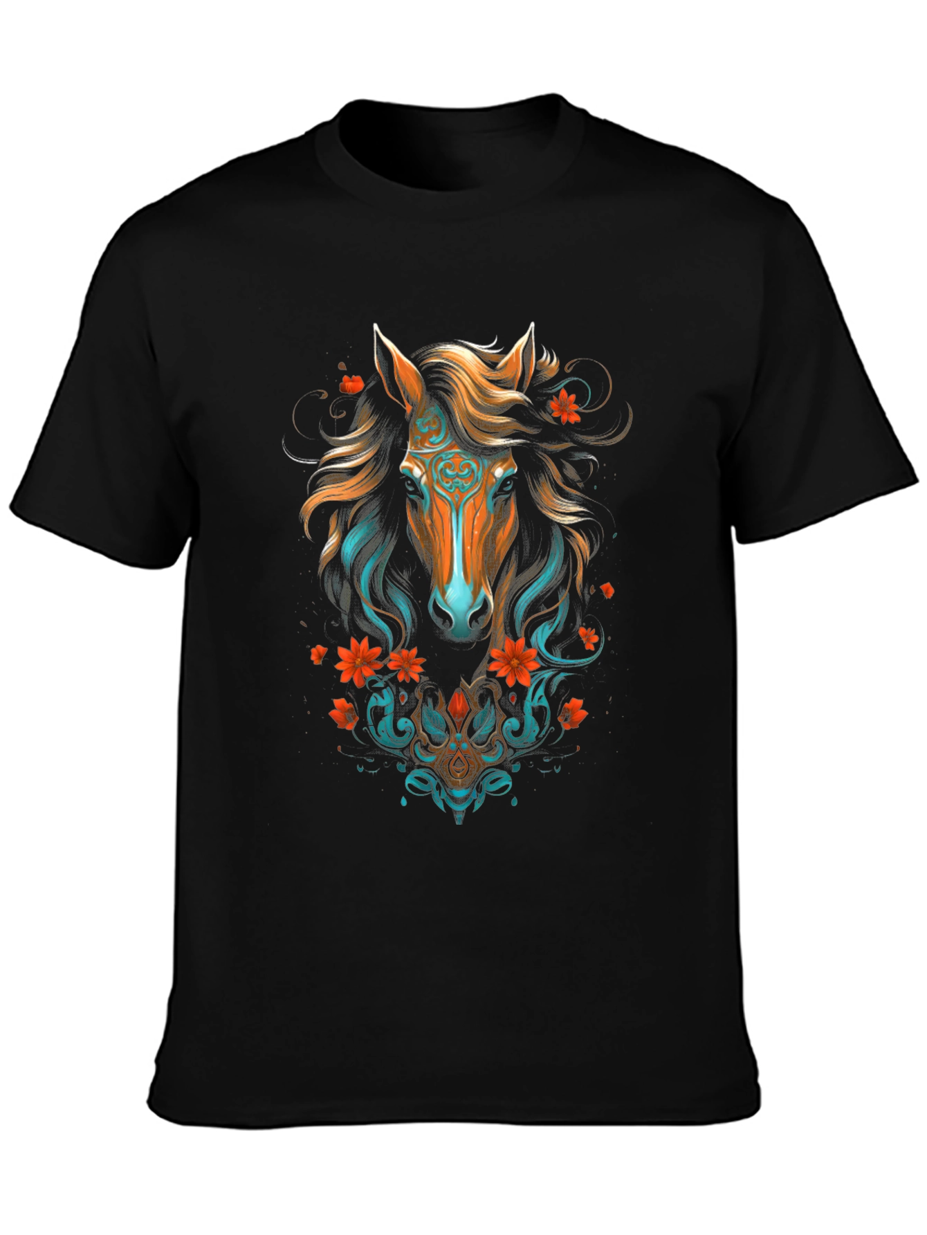 Horse Graphic T-Shirt - Unique Animal Print