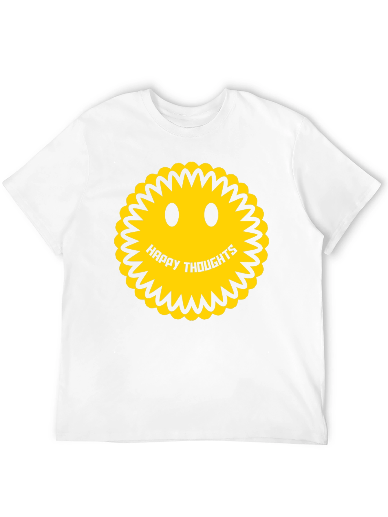 Happy Thoughts Smiley Face Graphic Tee