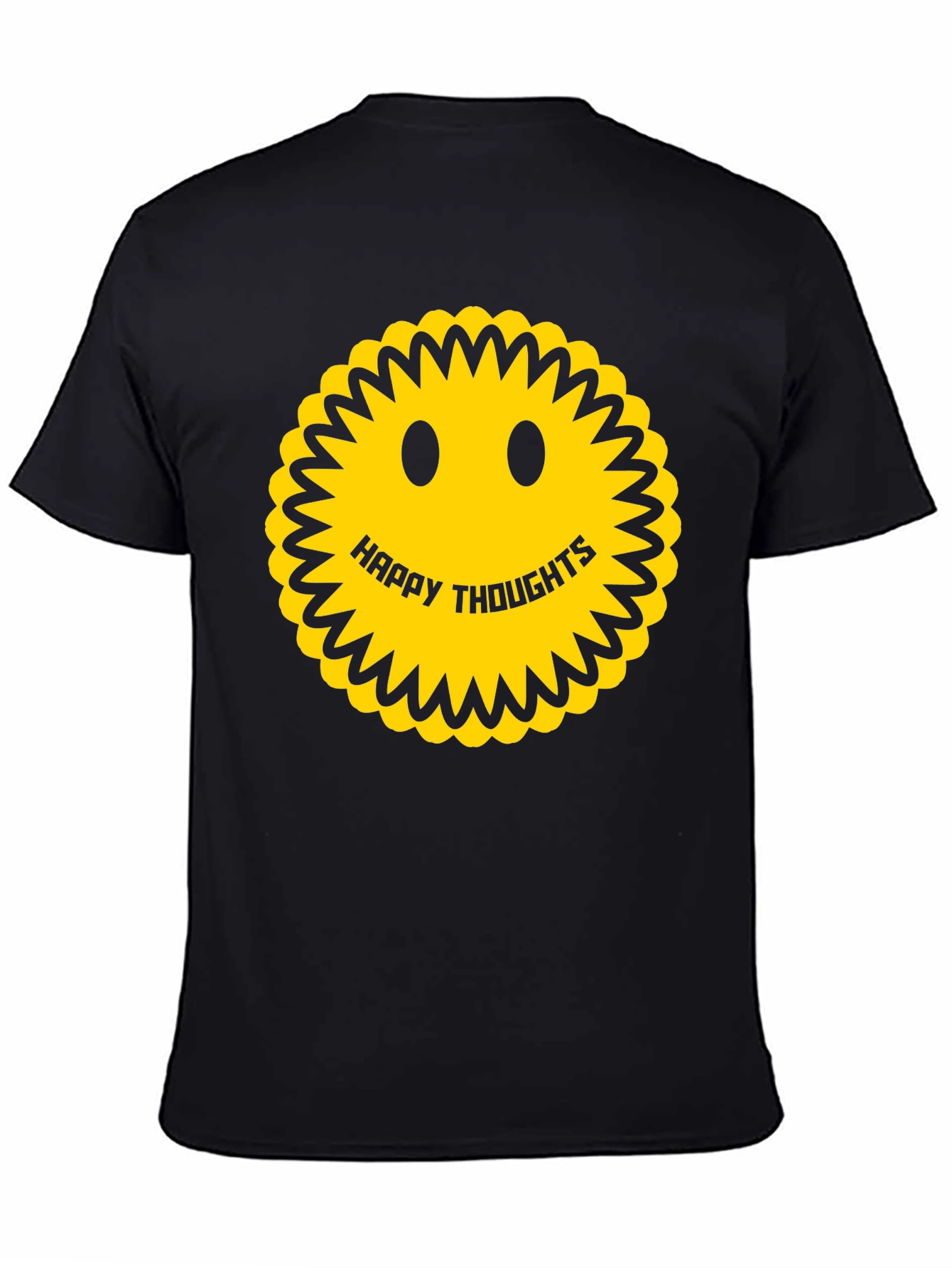 Happy Thoughts Smiley Face Graphic Tee