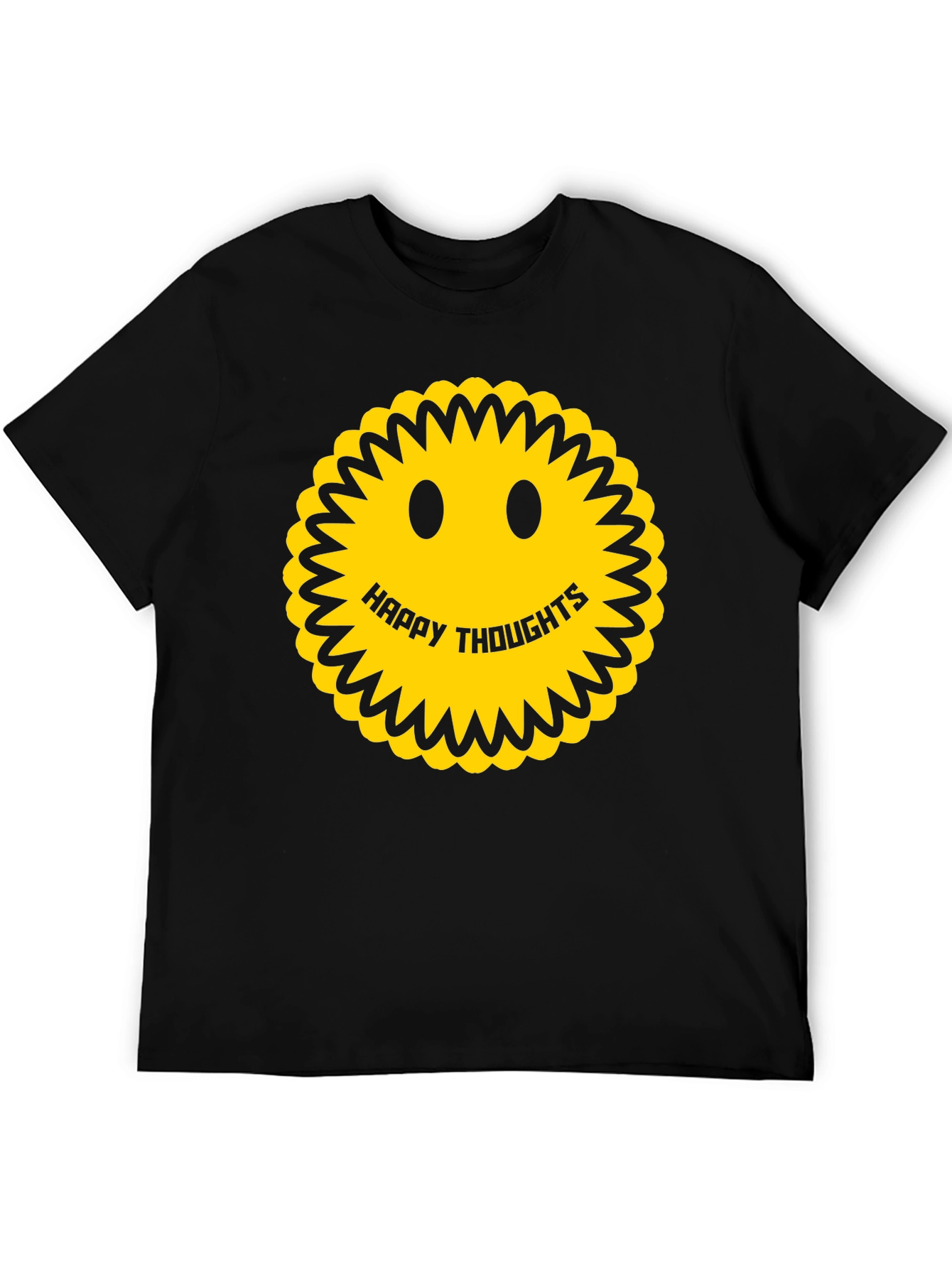 Happy Thoughts Smiley Face Graphic Tee