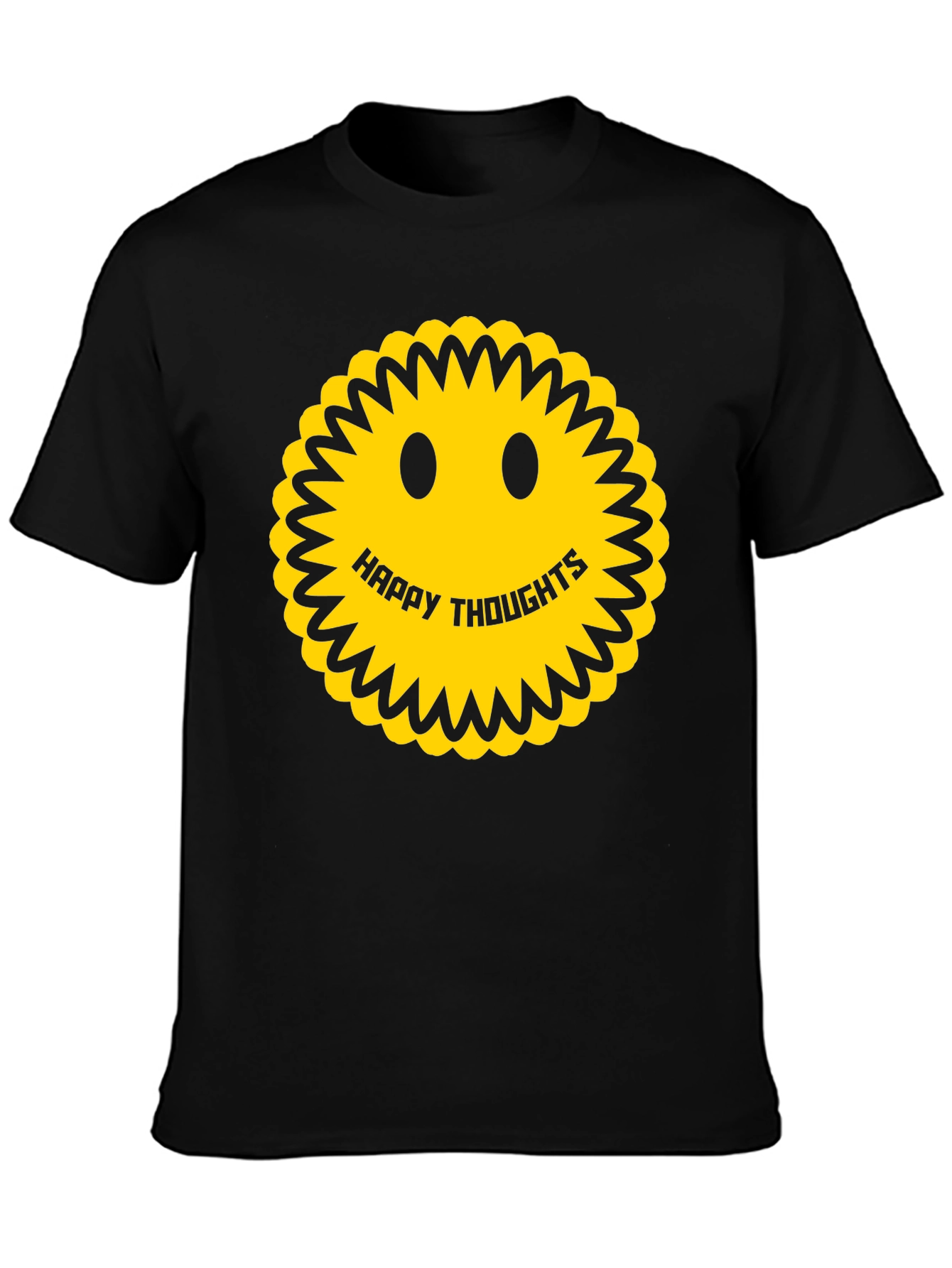 Happy Thoughts Smiley Face Graphic Tee