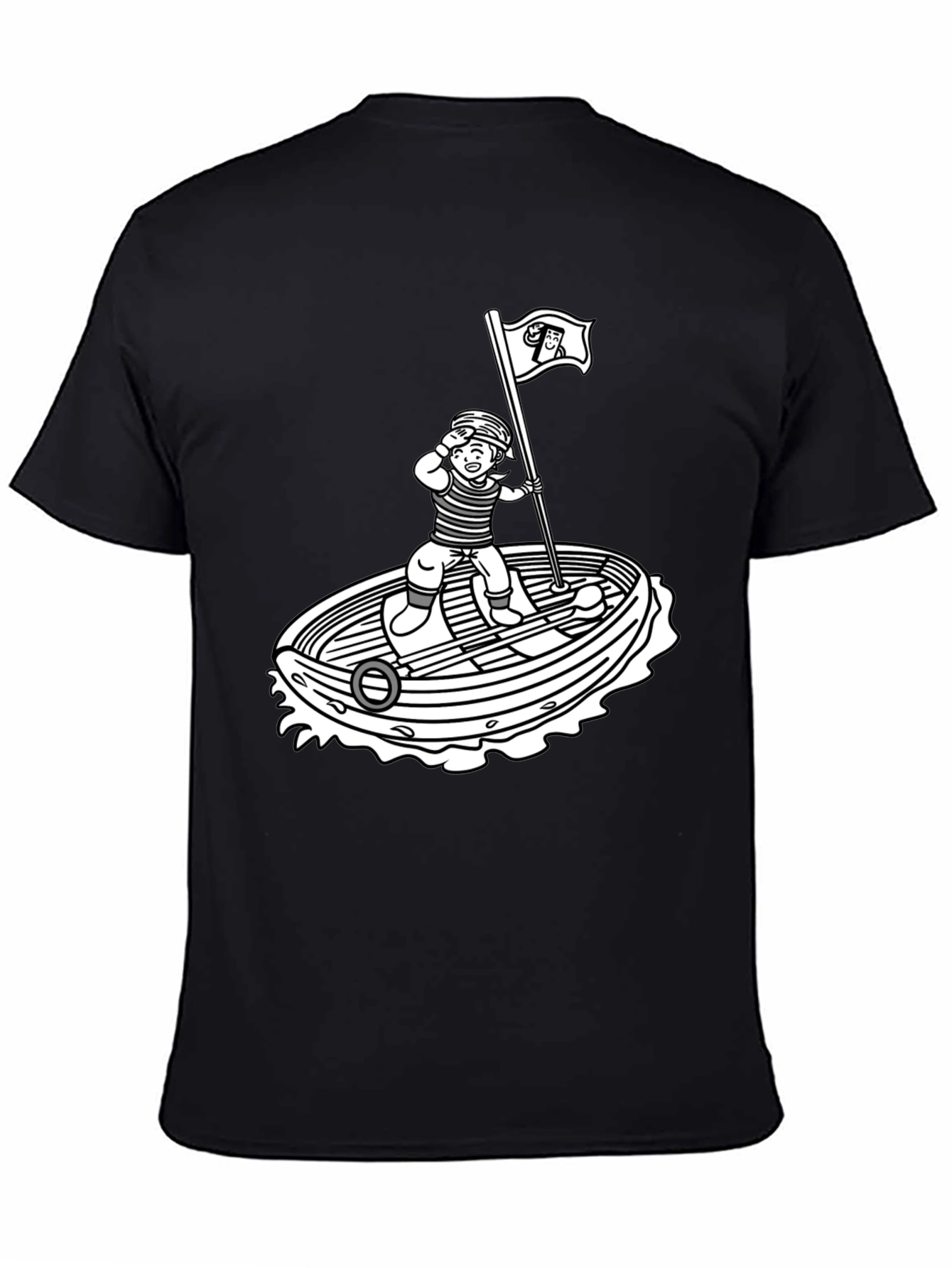 Nautical Cartoon Graphic T-Shirt
