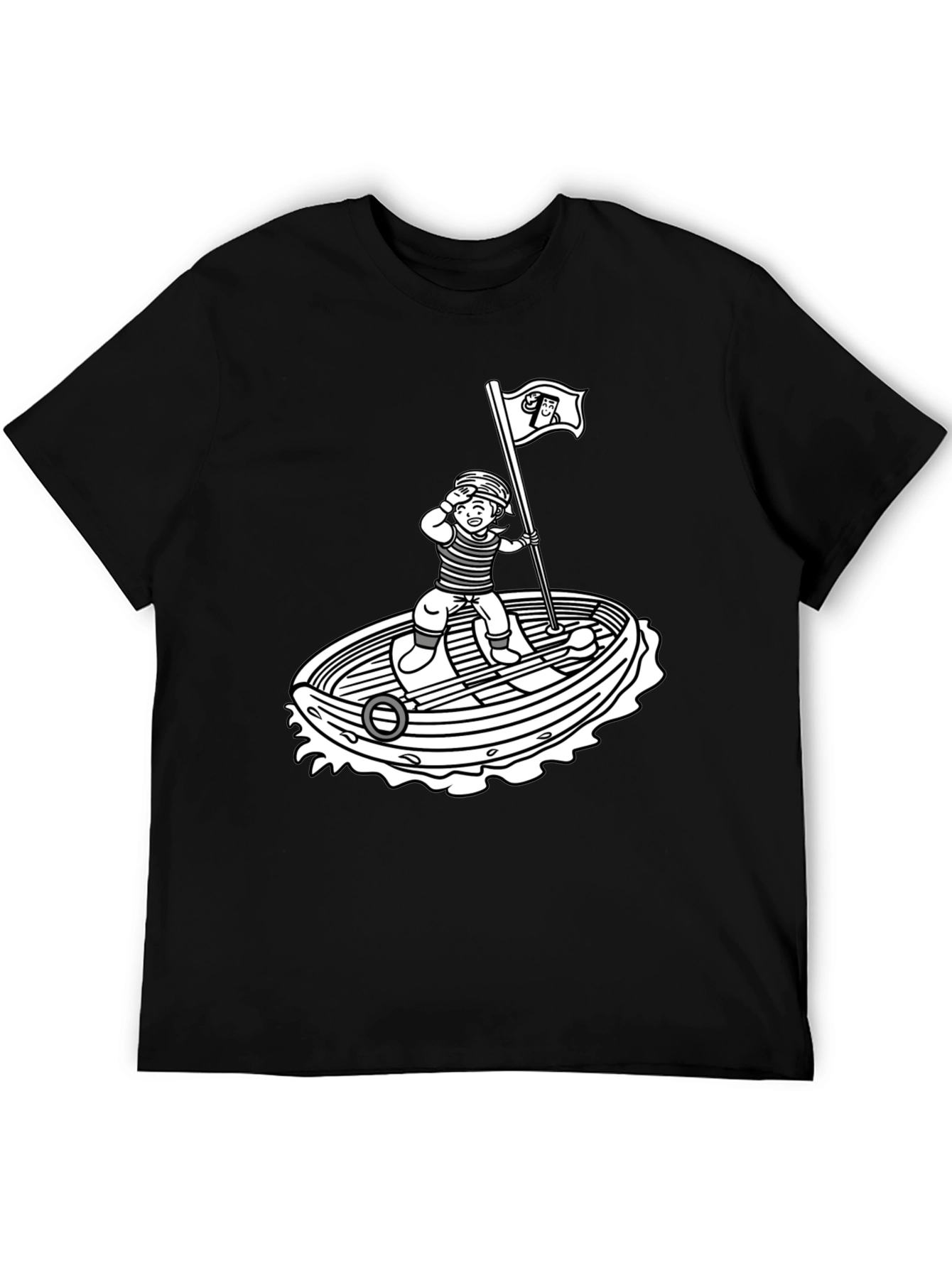 Nautical Cartoon Graphic T-Shirt