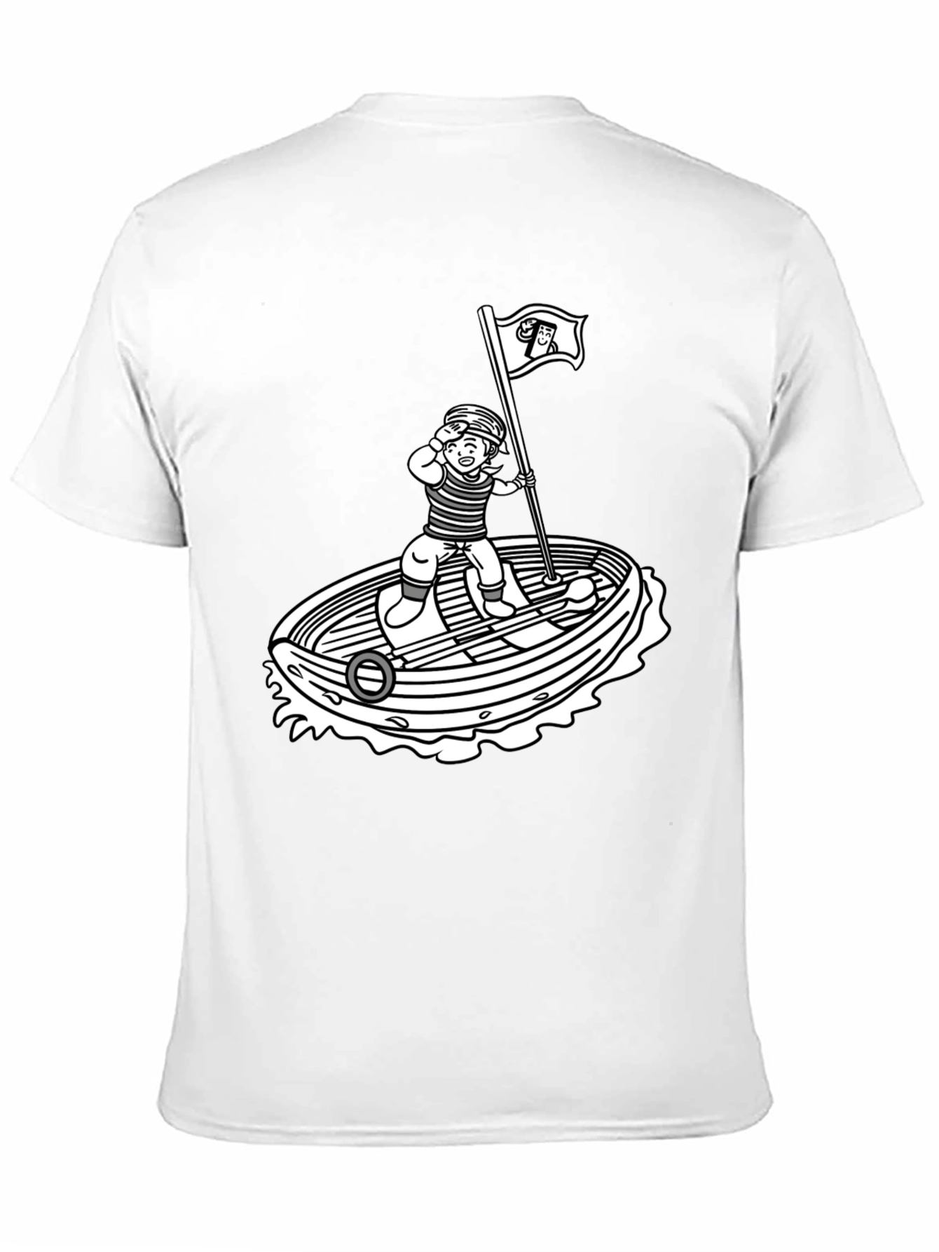 Nautical Cartoon Graphic T-Shirt
