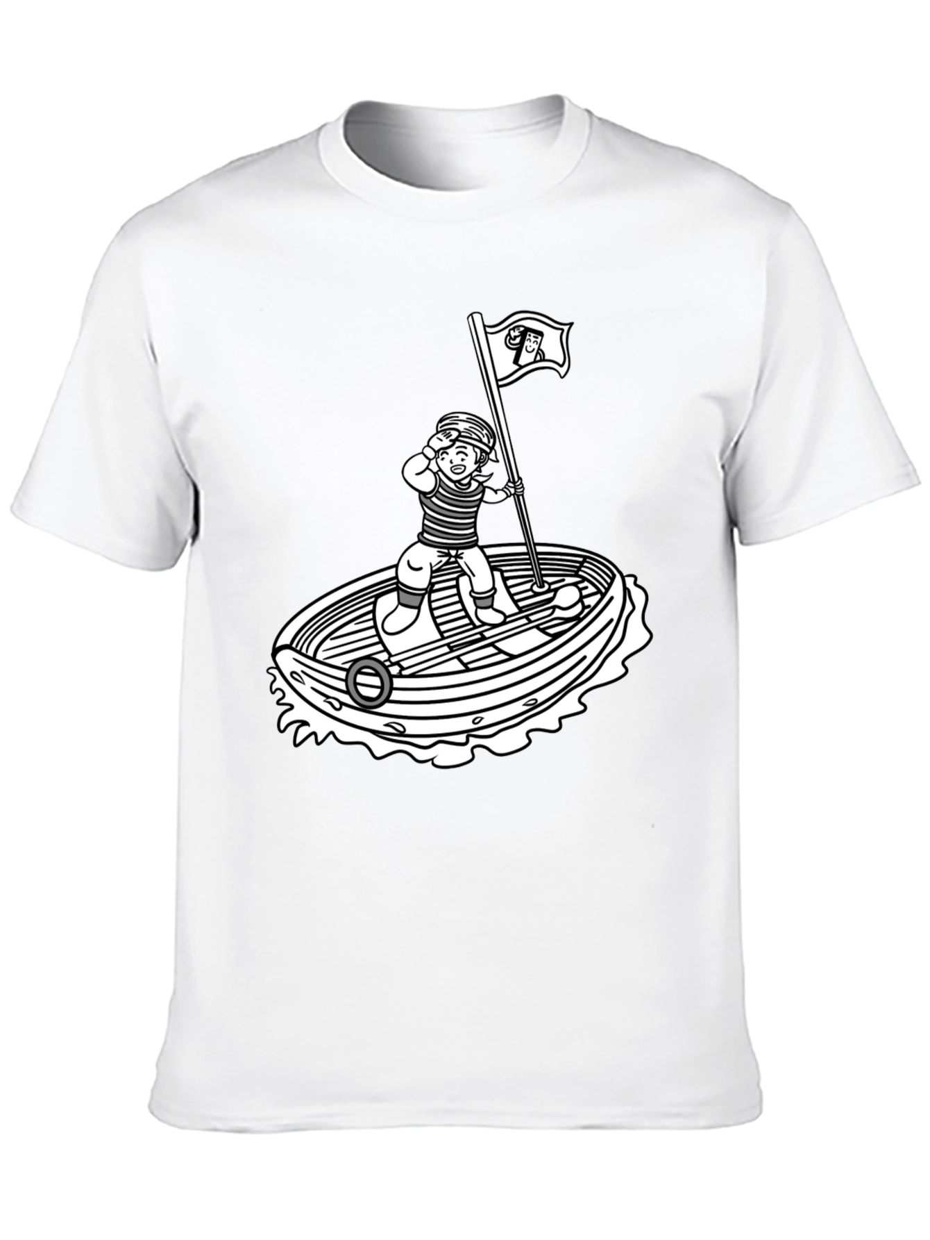 Nautical Cartoon Graphic T-Shirt
