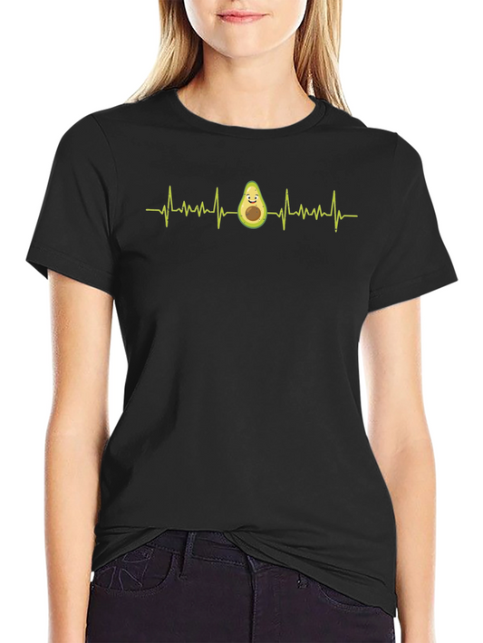 Avocado Heartbeat T-Shirt - Funny Graphic Tee