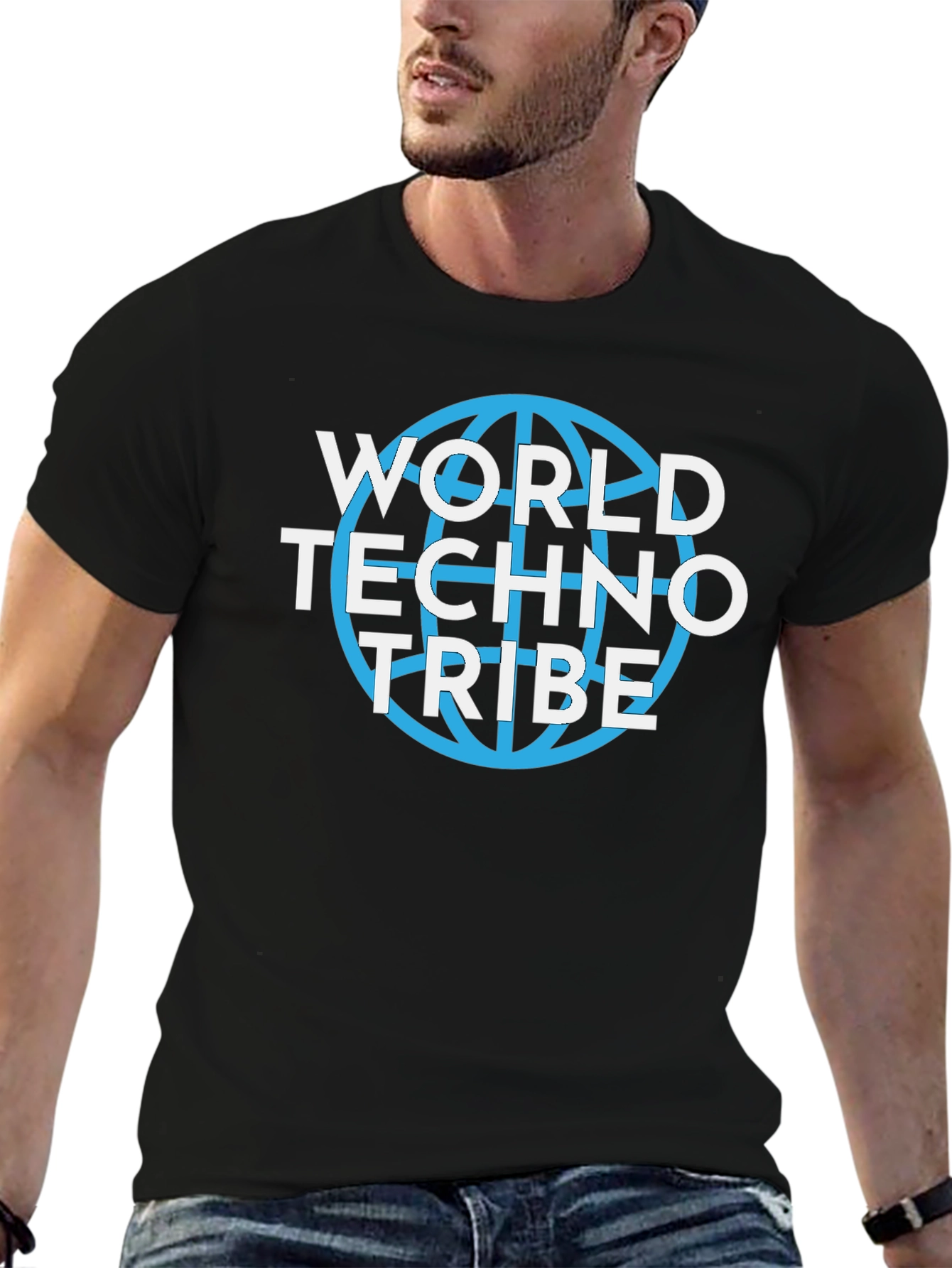 World Techno Tribe Black T-Shirt