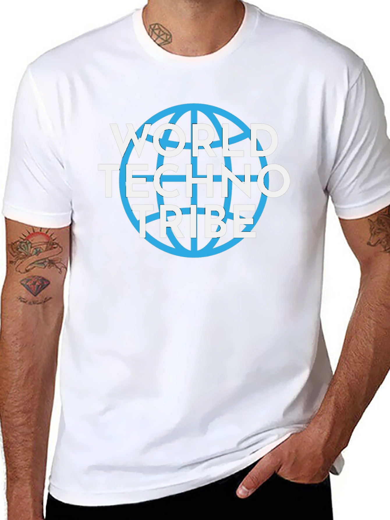 World Techno Tribe Black T-Shirt