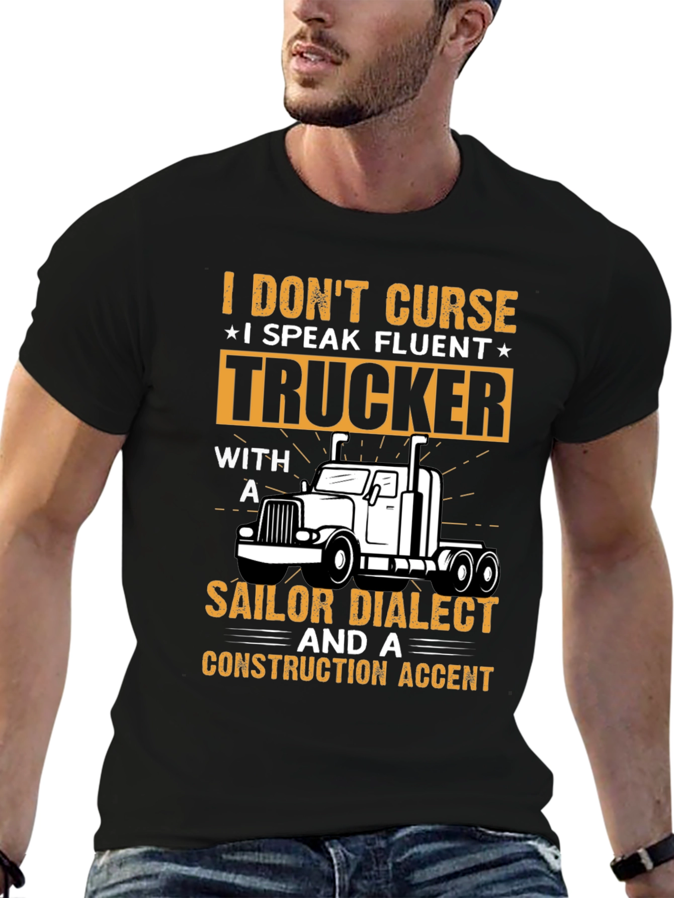 Fluent Trucker Graphic Tee - Funny Driver T-Shirt