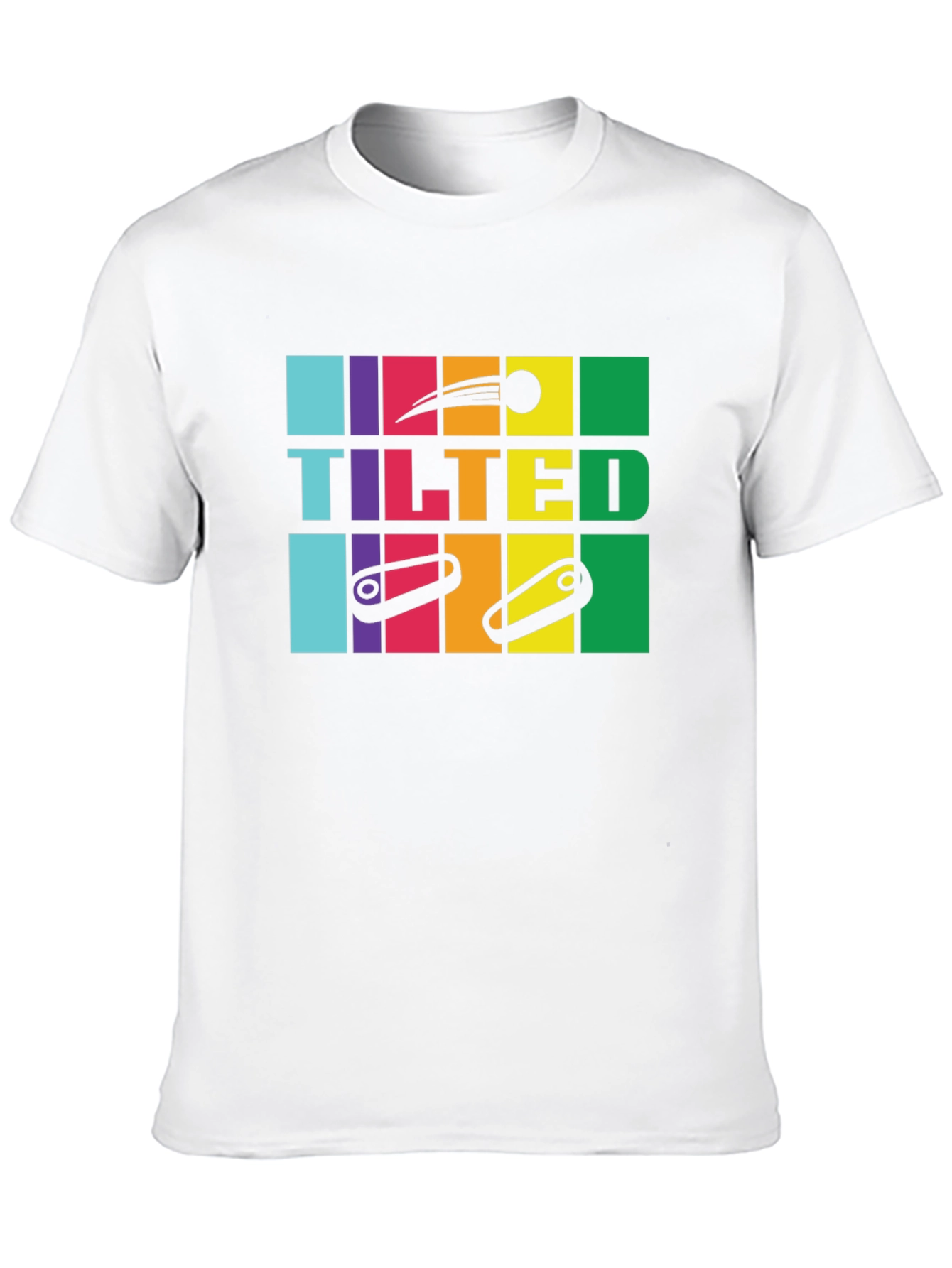 Tilted Pinball Black T-Shirt