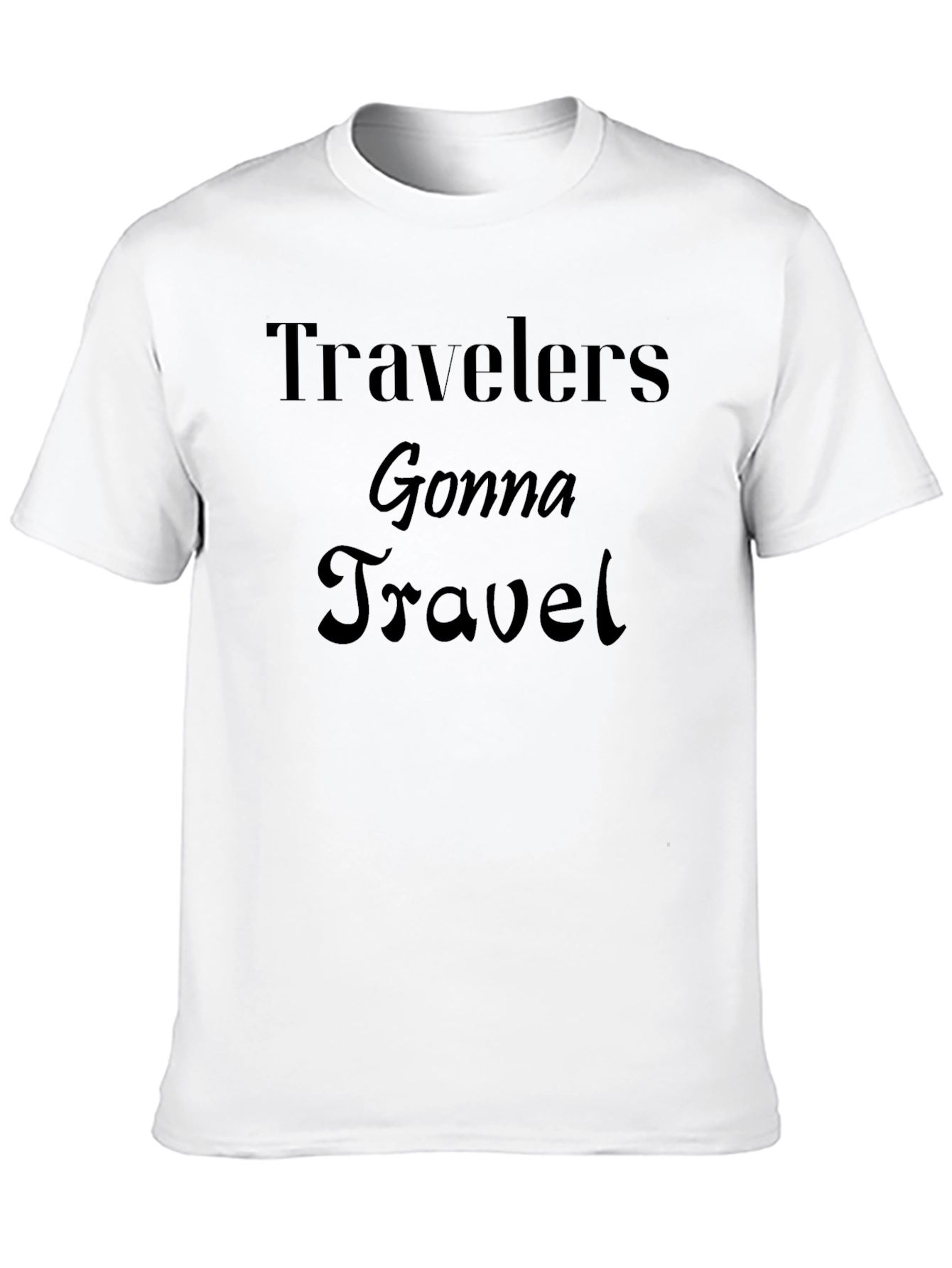 Travelers Gonna Travel Black Graphic T-Shirt