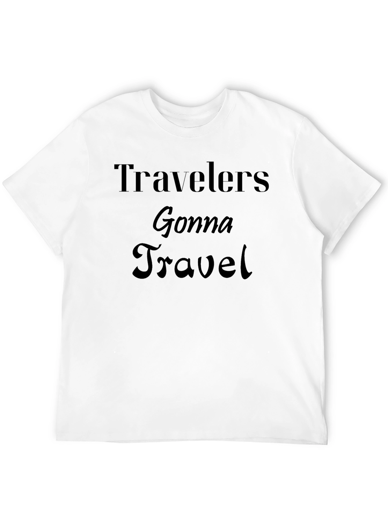 Travelers Gonna Travel Black Graphic T-Shirt