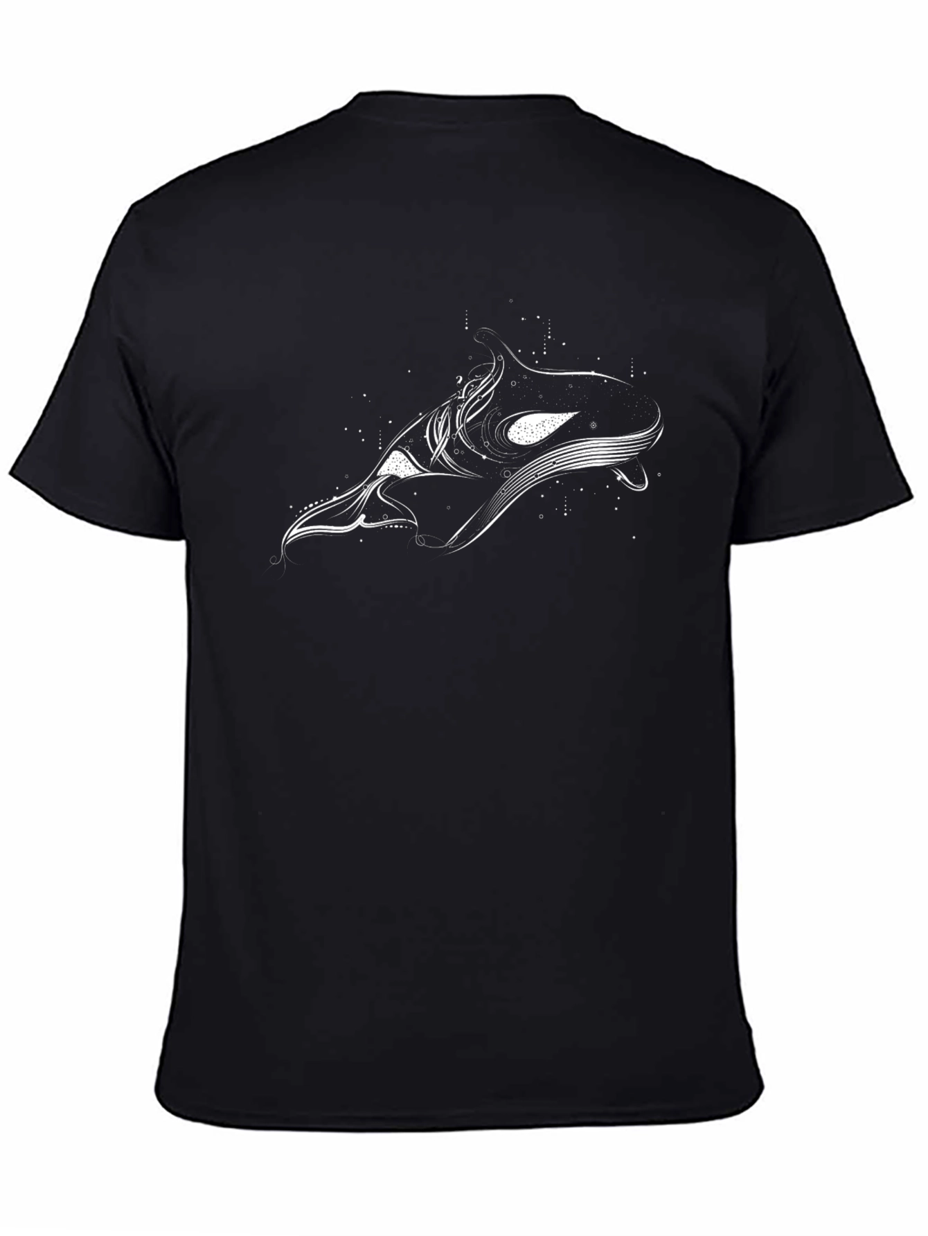 Black Orca Whale Graphic Tee