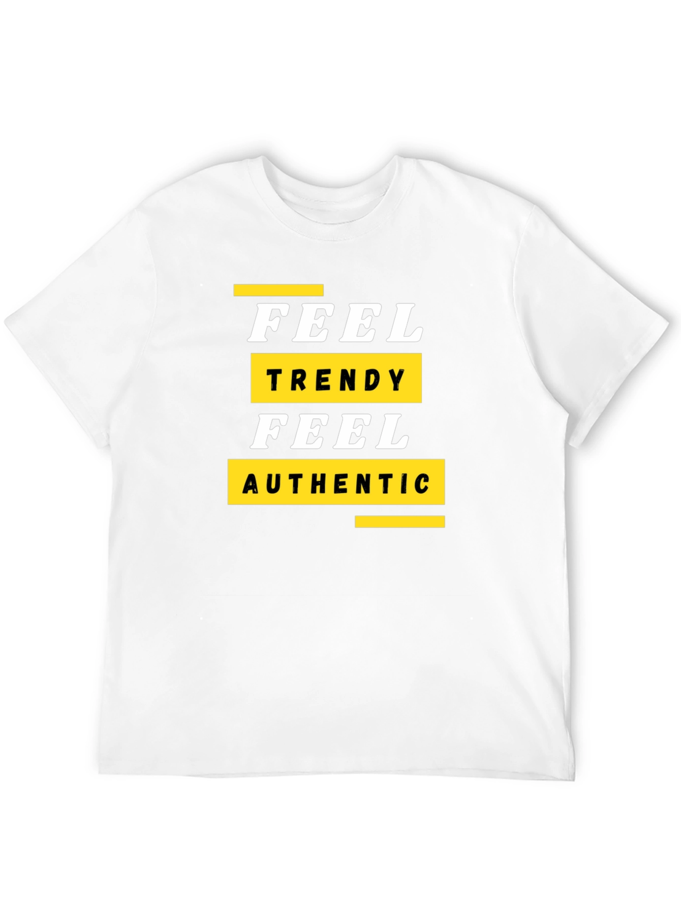 Trendy Feel Authentic Graphic Tee - Black