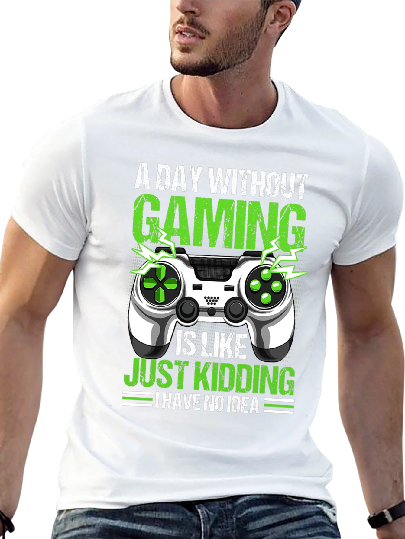 Gaming Humor T-Shirt: A Day Without Gaming