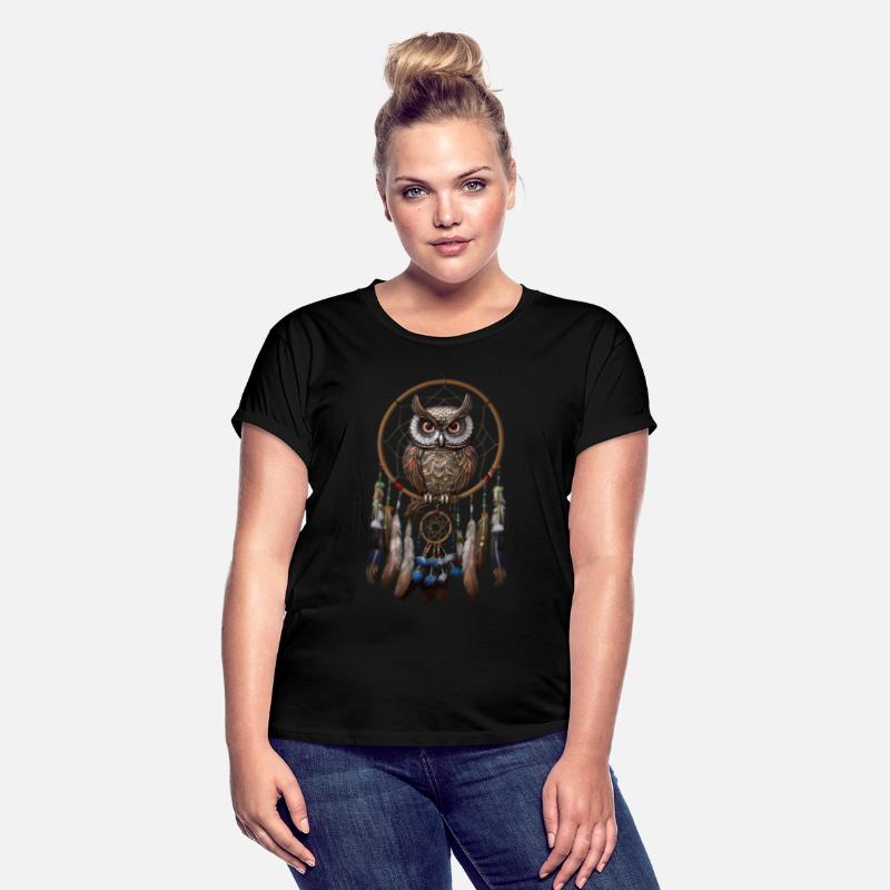 Owl Dream Catcher Bird Feathers for a Esotericist