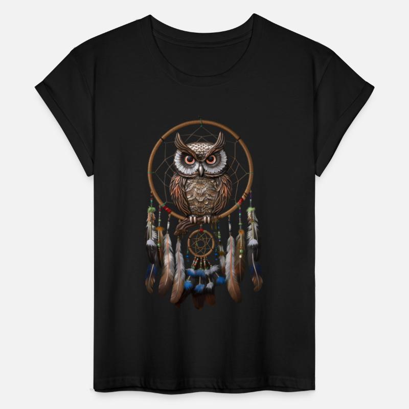 Owl Dream Catcher Bird Feathers for a Esotericist