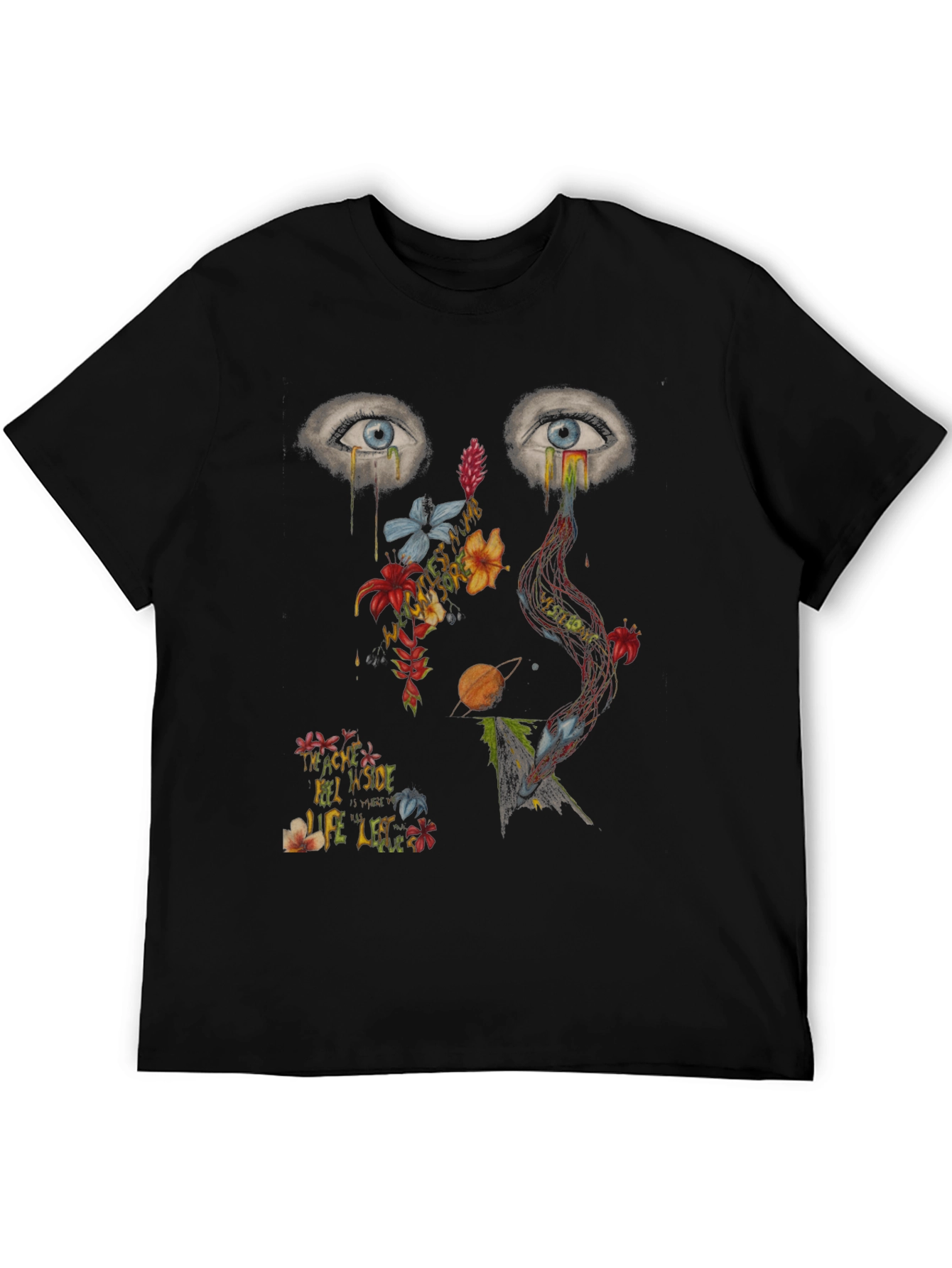 Artistic Graphic Print Mens T-Shirt