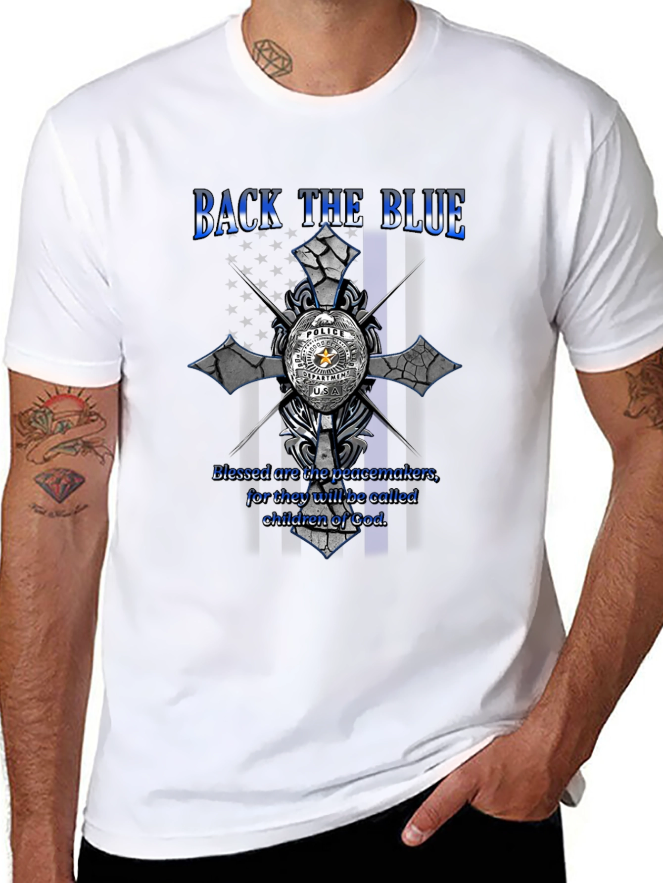Back the Blue T-Shirt - Police Support