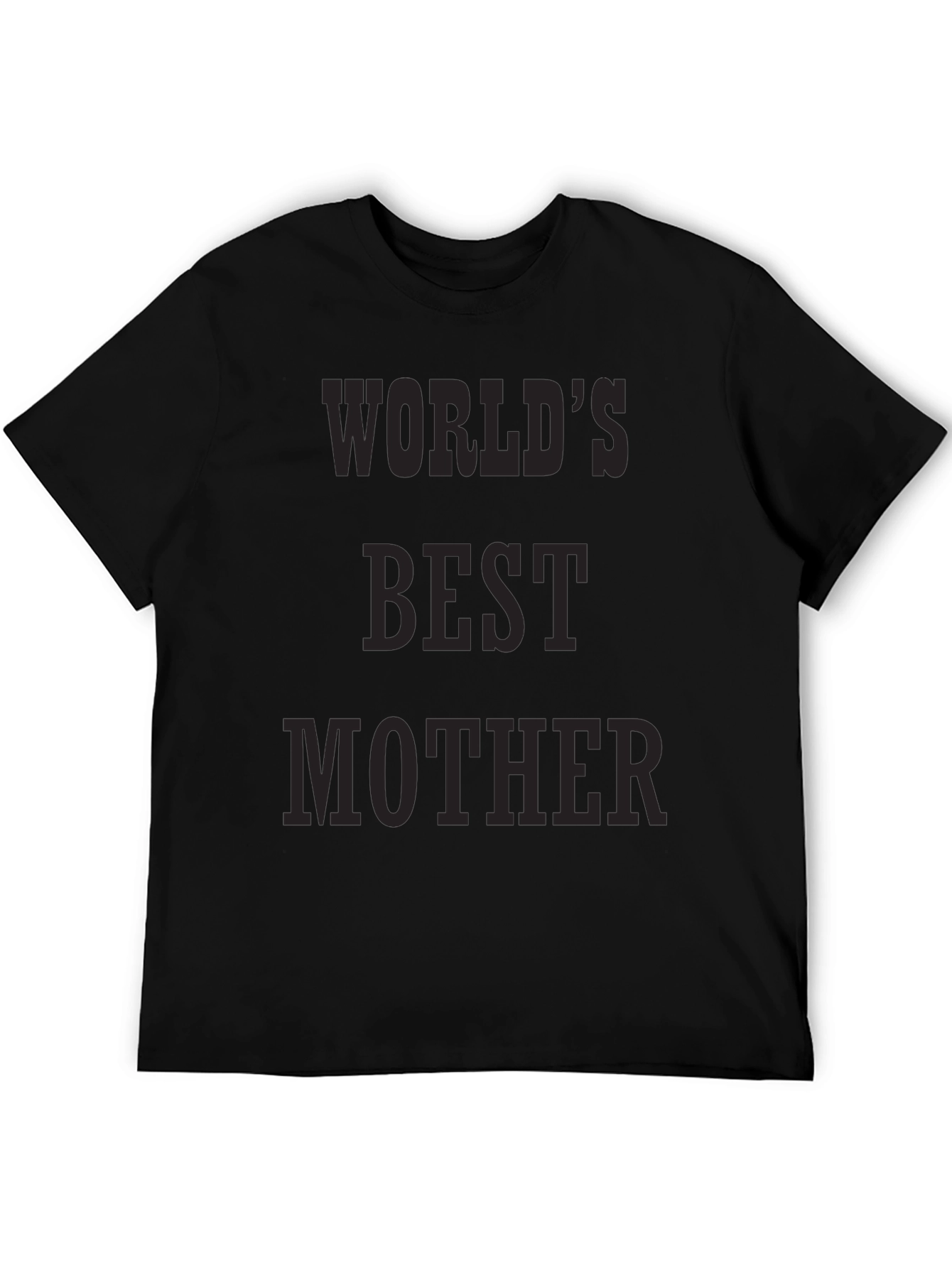 Worlds Best Mother Graphic Tee - Black