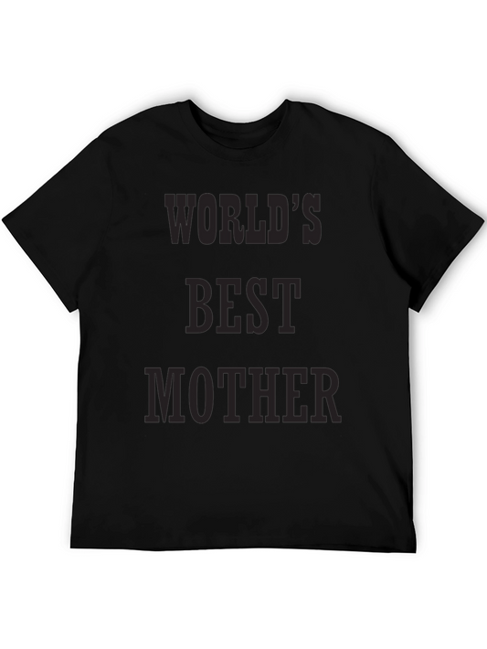 Worlds Best Mother Graphic Tee - Black