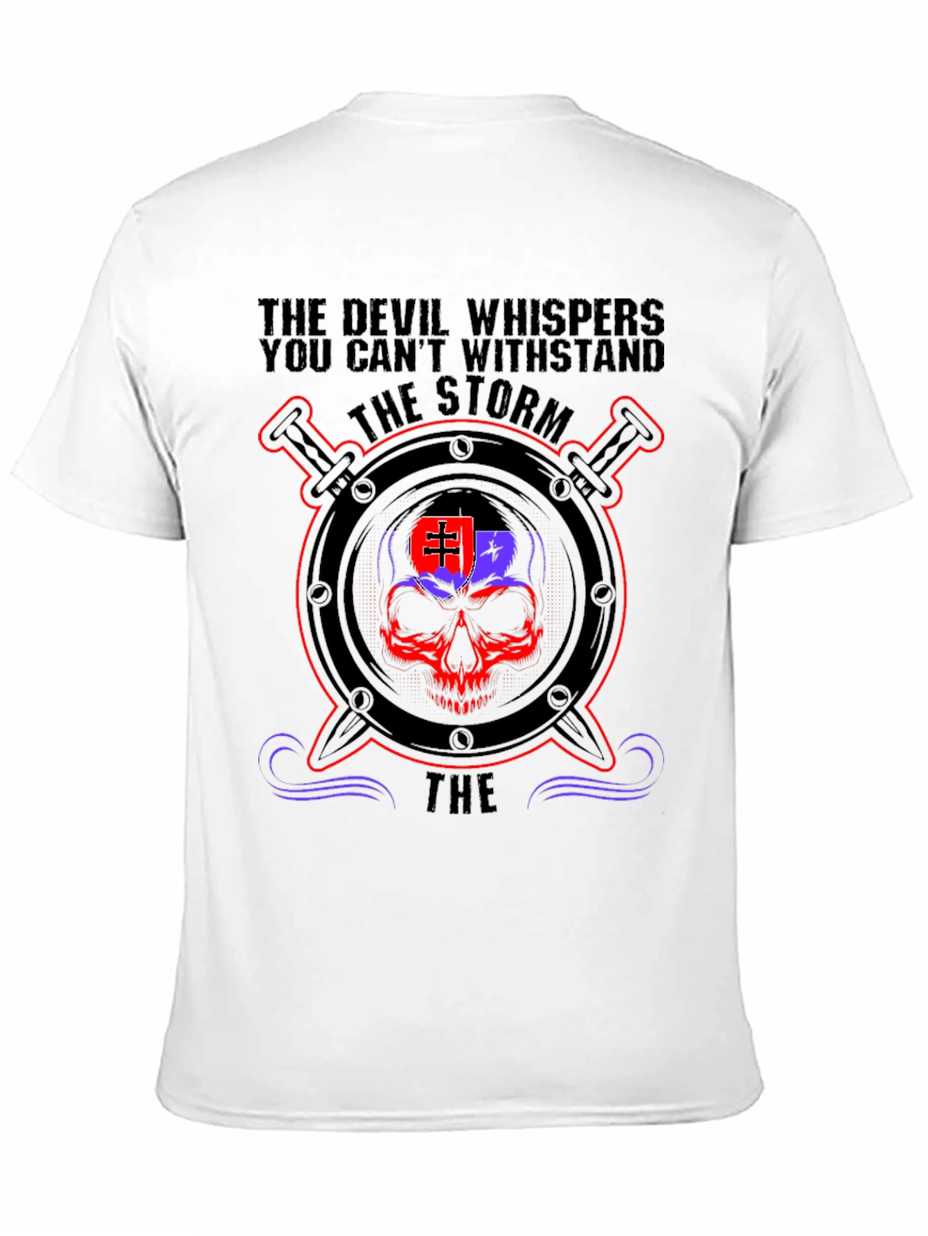 Devil Whispers Skull Storm T-Shirt
