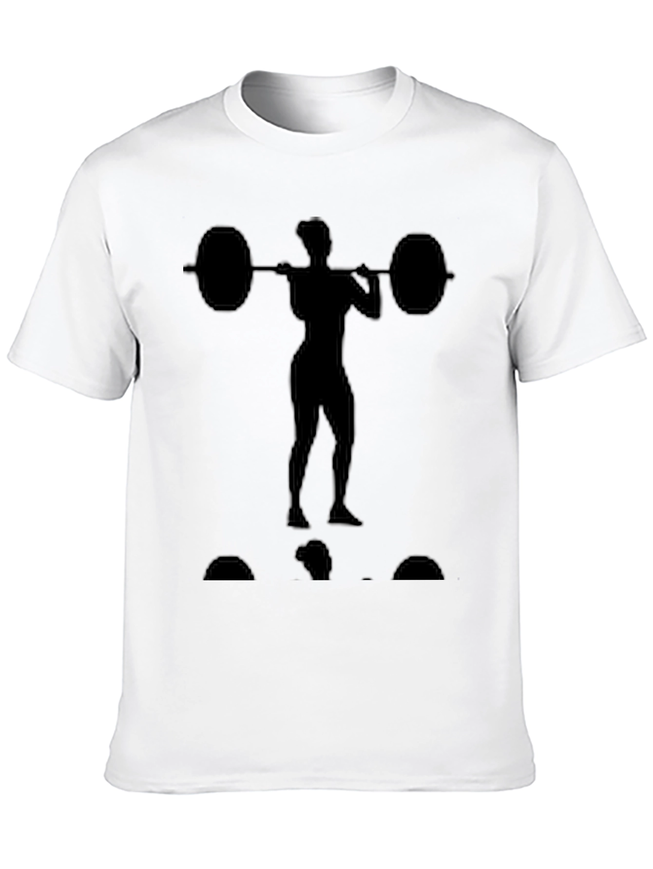 Weightlifting Silhouette Black T-Shirt
