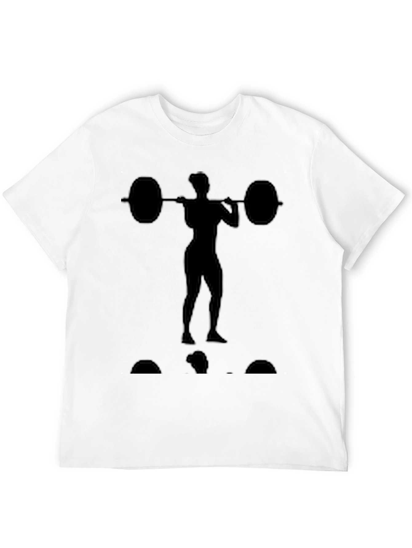 Weightlifting Silhouette Black T-Shirt