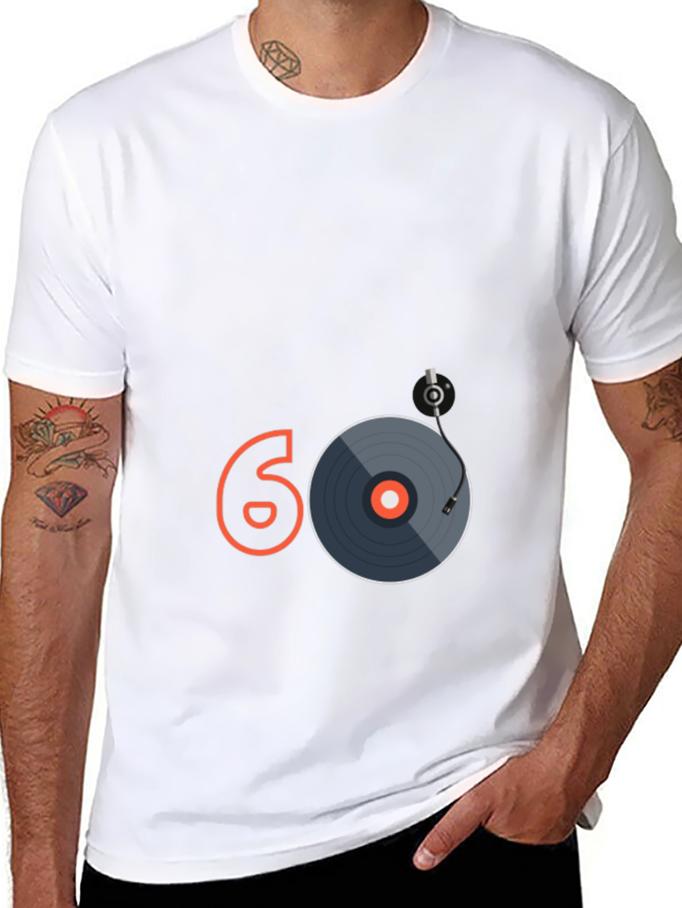 Retro 60s Vinyl Record Graphic Tee