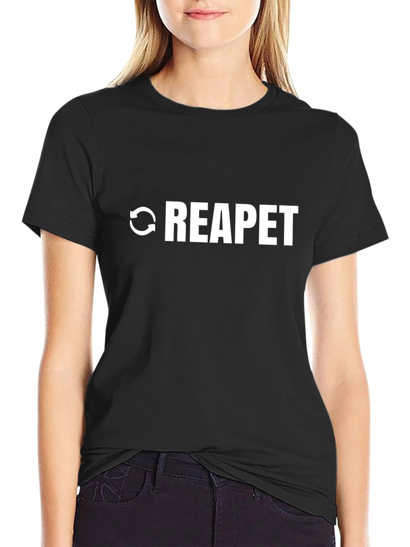 REAPET Graphic T-Shirt - Black Modern Design