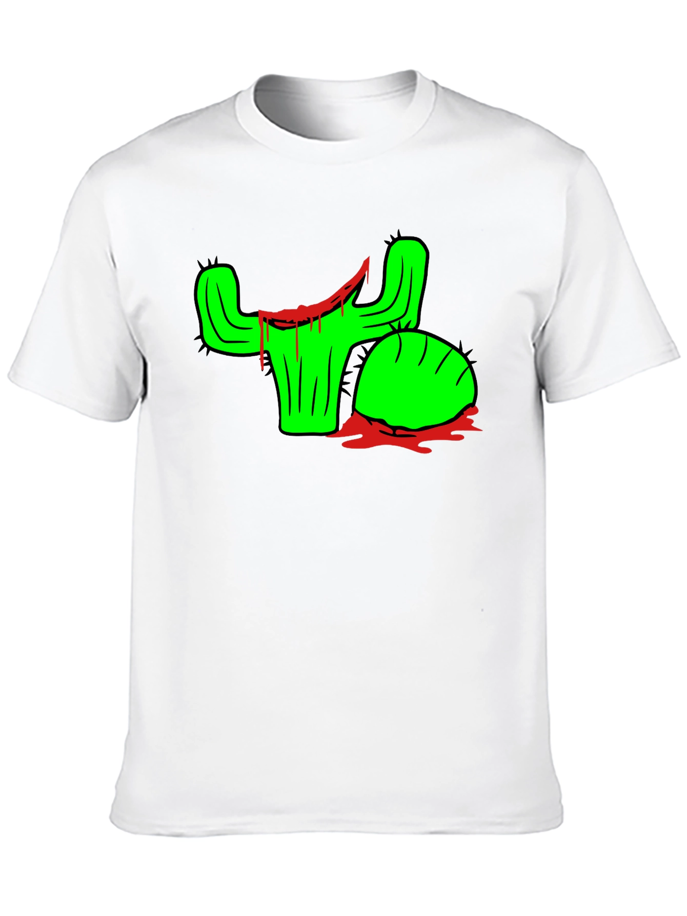 Cactus Drip Graphic Tee - Edgy & Unique