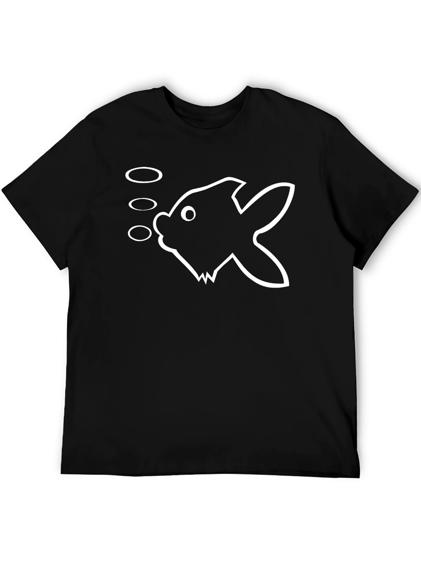 Fish Graphic Black T-Shirt