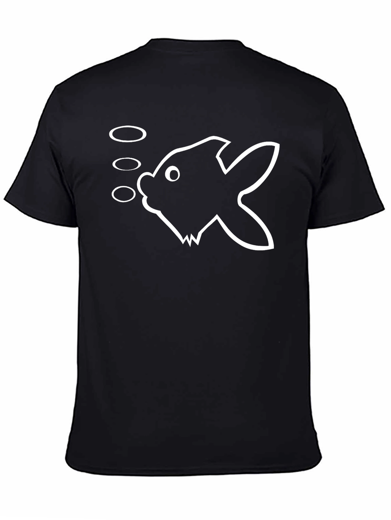 Fish Graphic Black T-Shirt