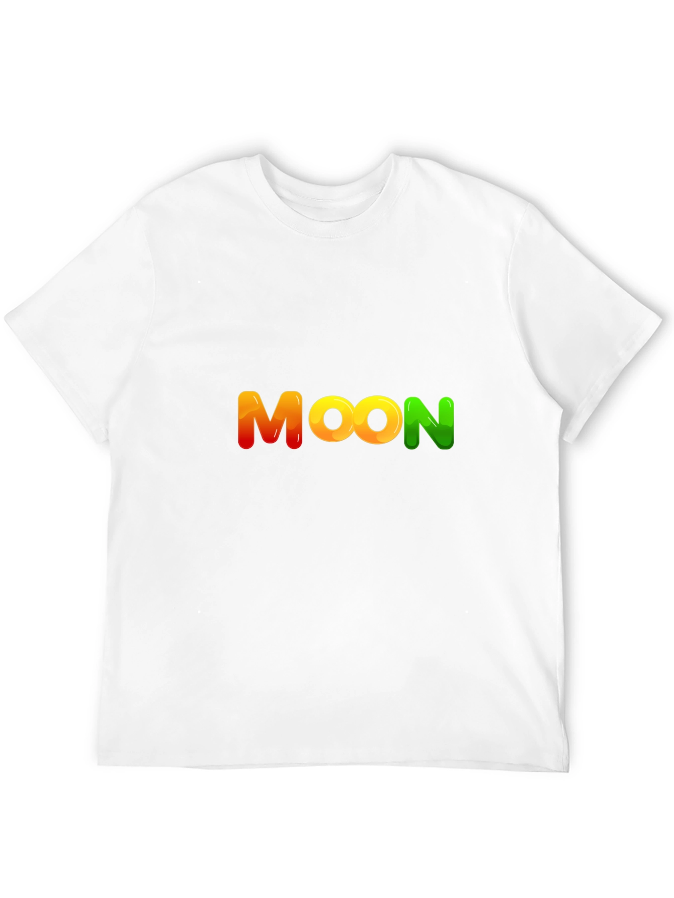 Moon Graphic Black Cotton T-Shirt