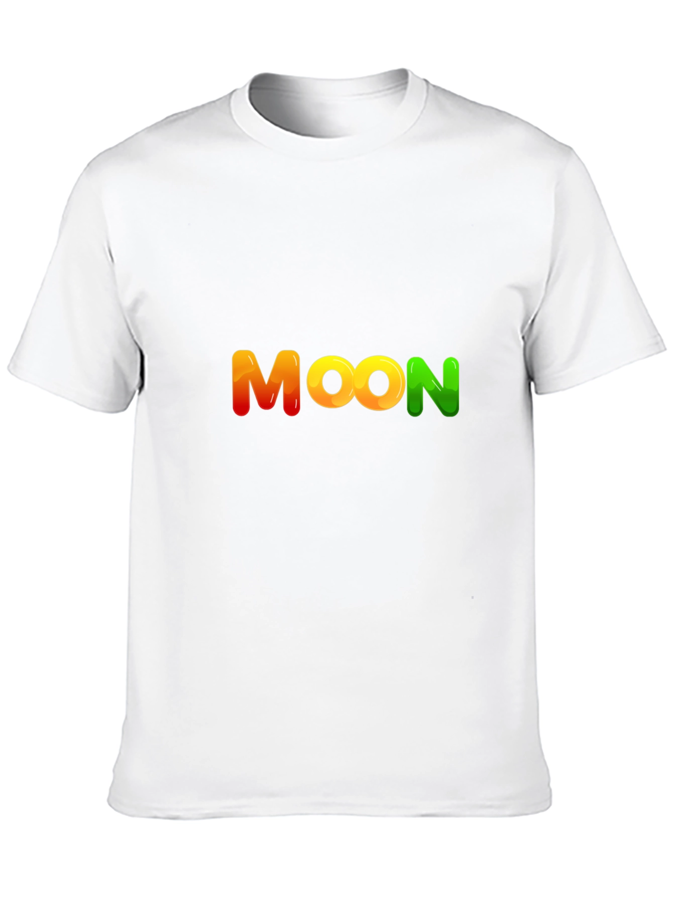 Moon Graphic Black Cotton T-Shirt