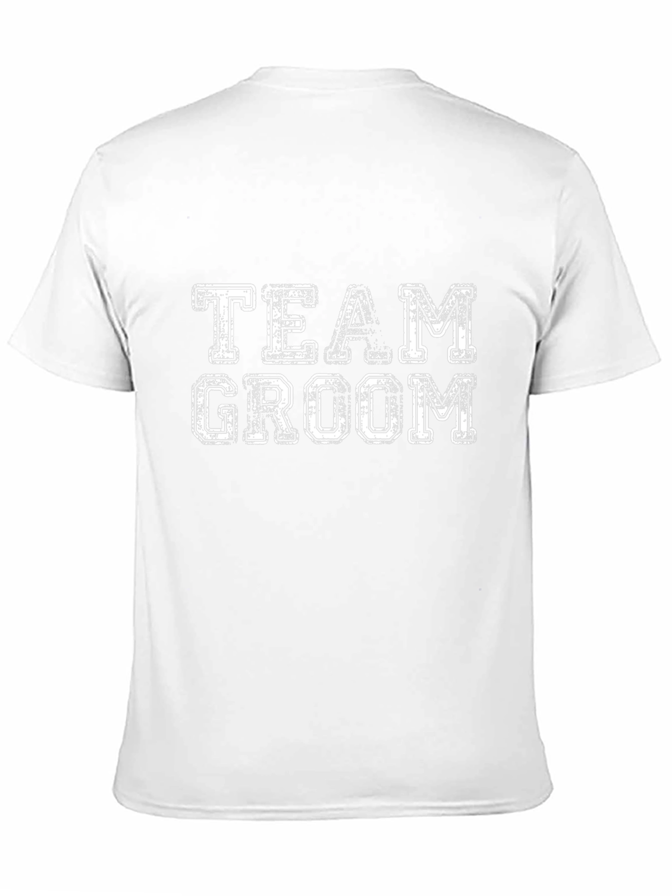 Team Groom T-Shirt - Black Cotton Blend Crew Neck
