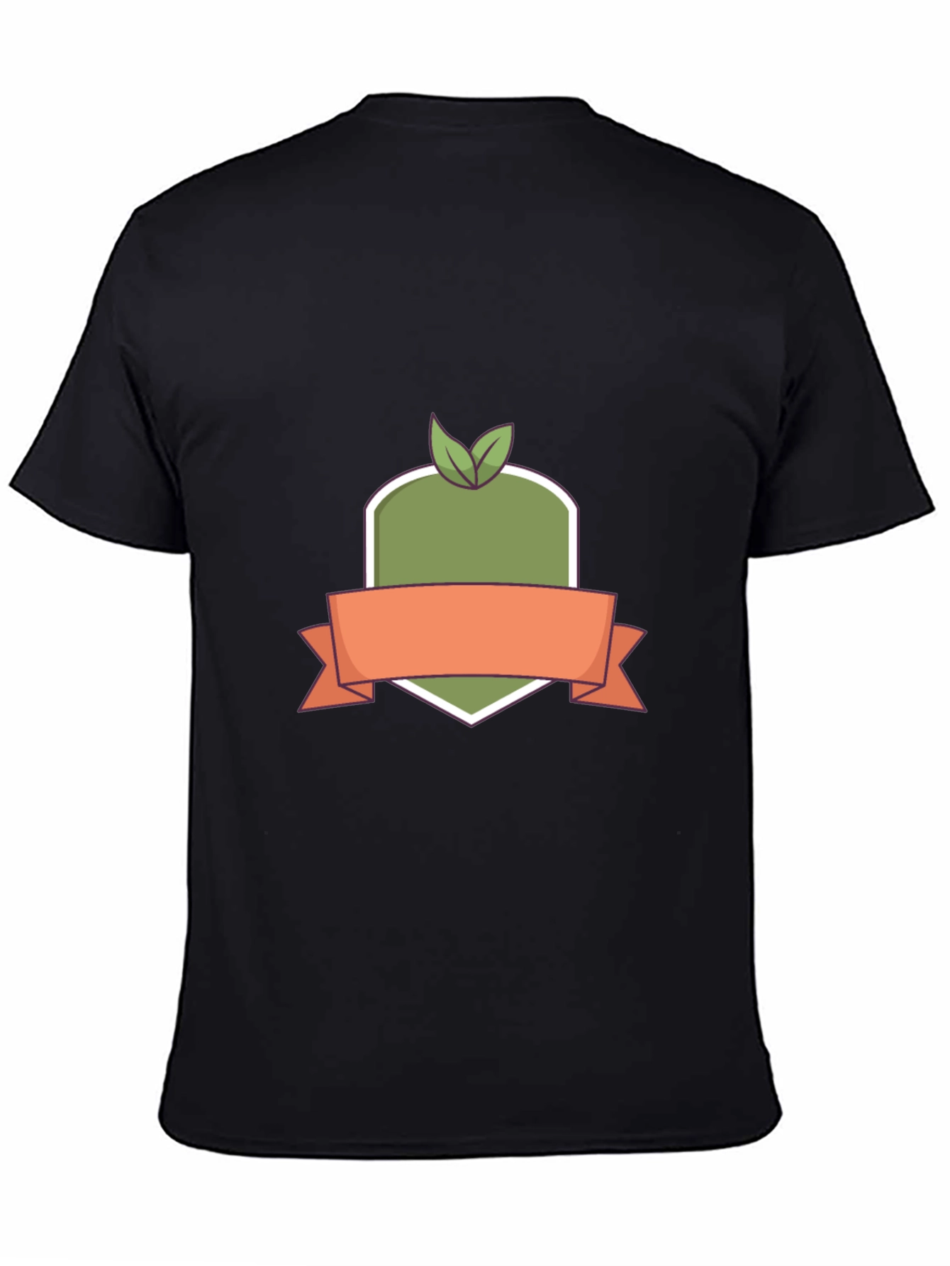 Organic Badge Black T-Shirt - Stylish Casual Wear