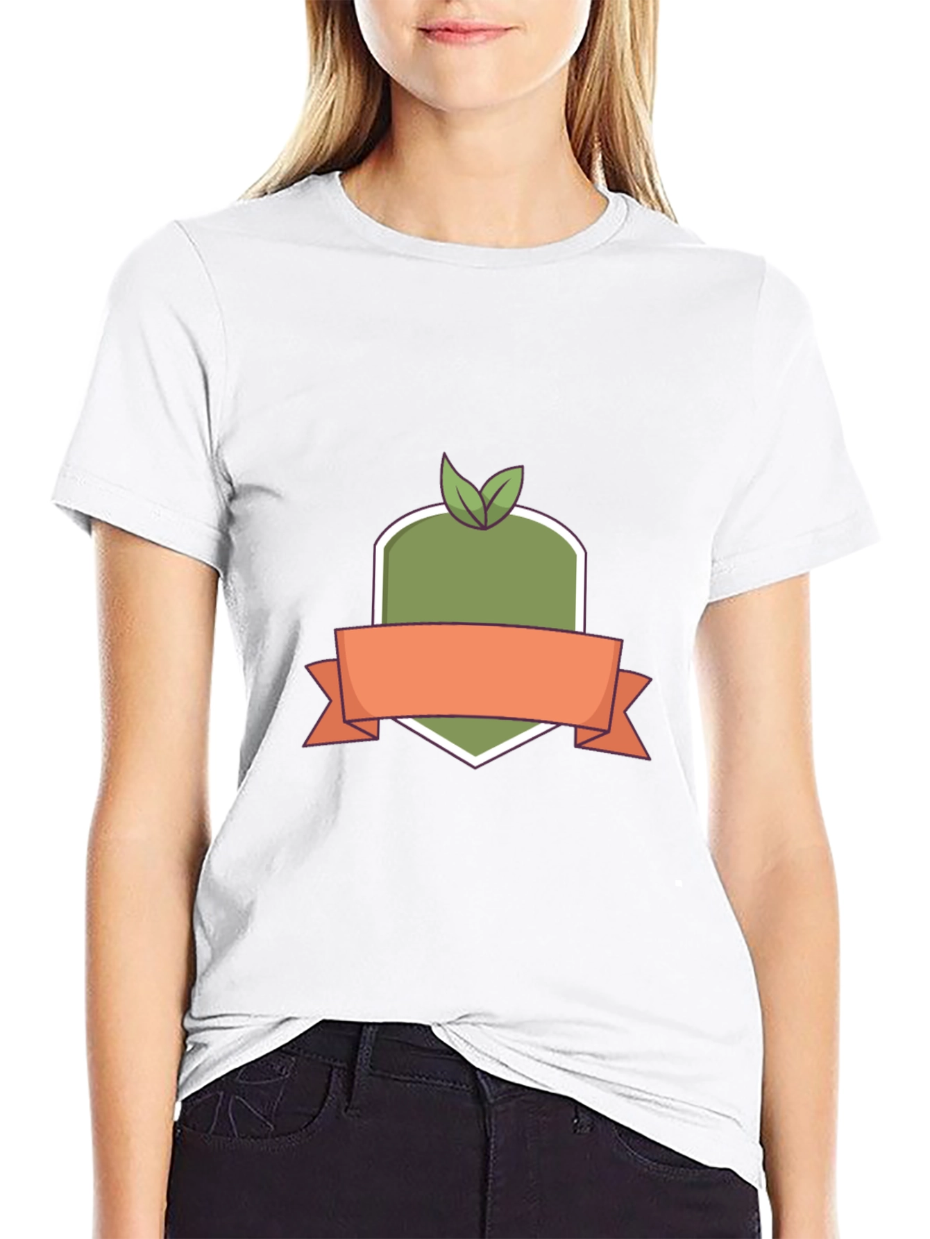 Organic Badge Black T-Shirt - Stylish Casual Wear
