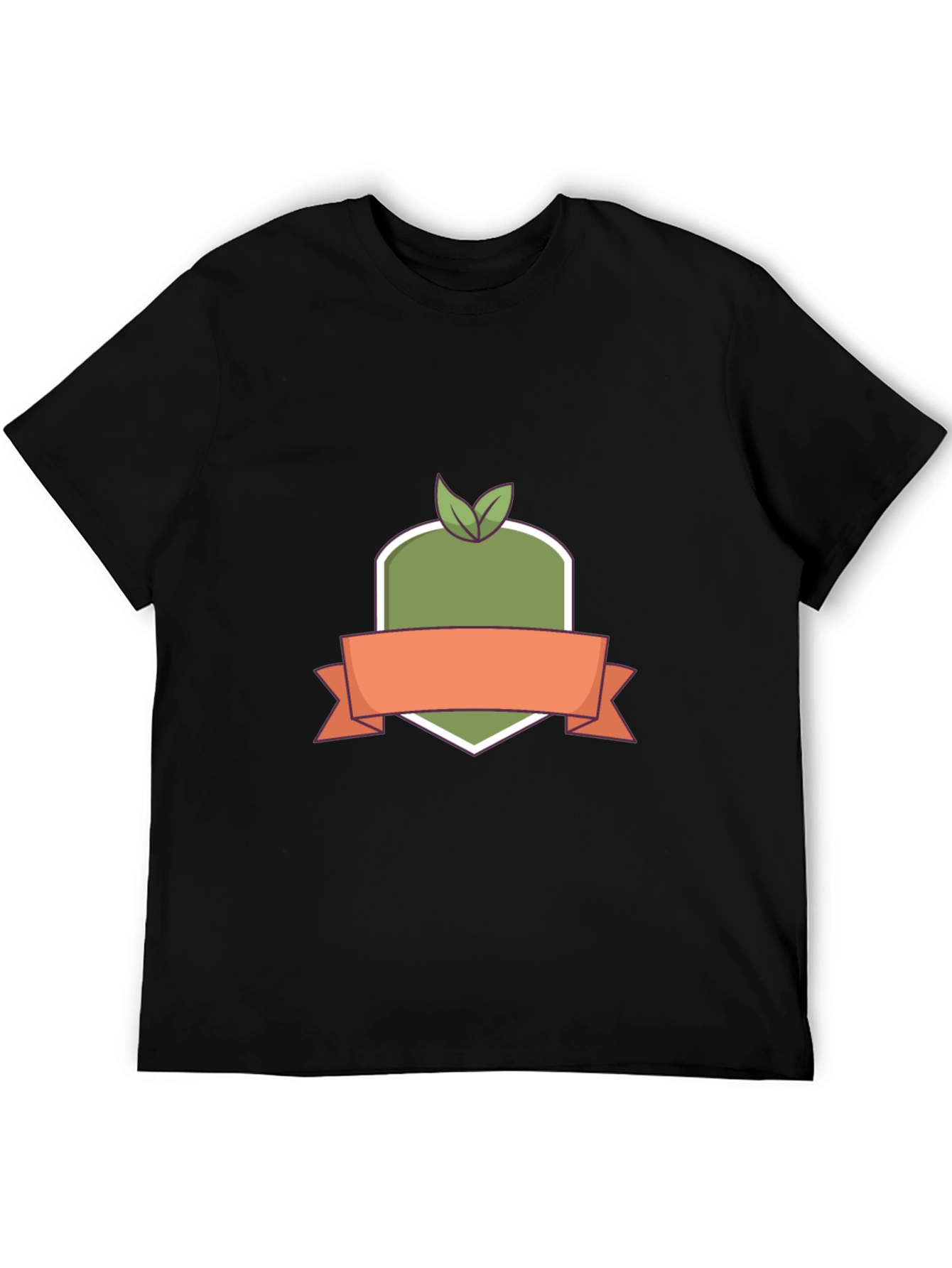 Organic Badge Black T-Shirt - Stylish Casual Wear