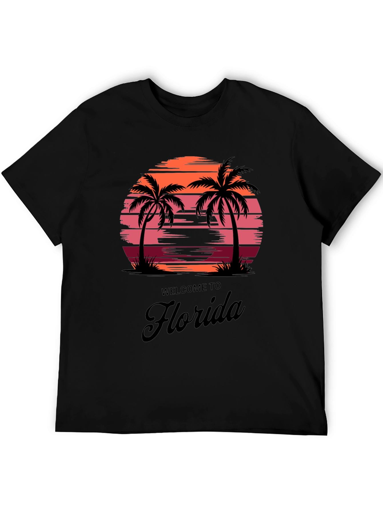 Florida Sunset Palm Tee - Vacation Vibes T-Shirt