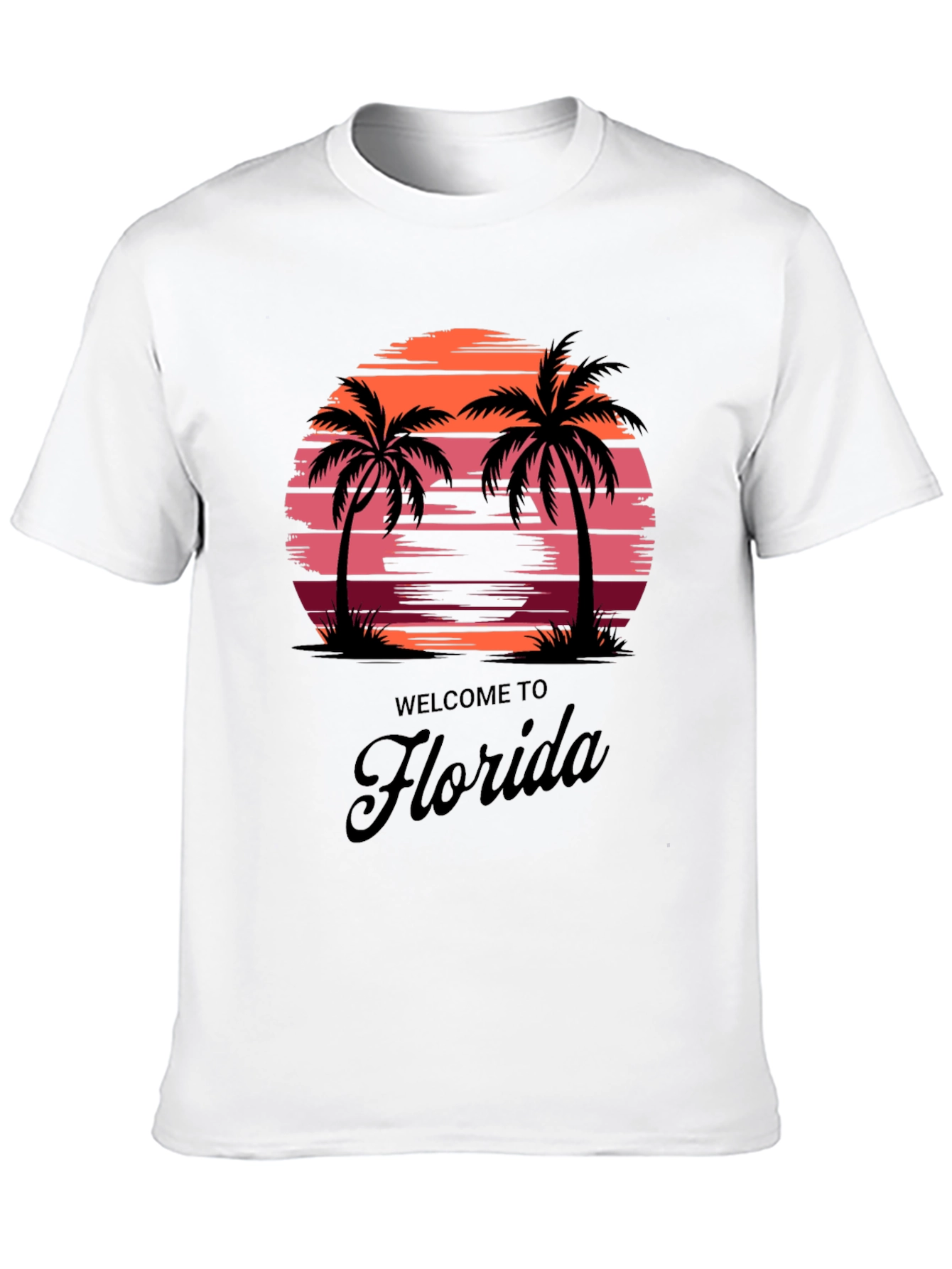 Florida Sunset Palm Tee - Vacation Vibes T-Shirt