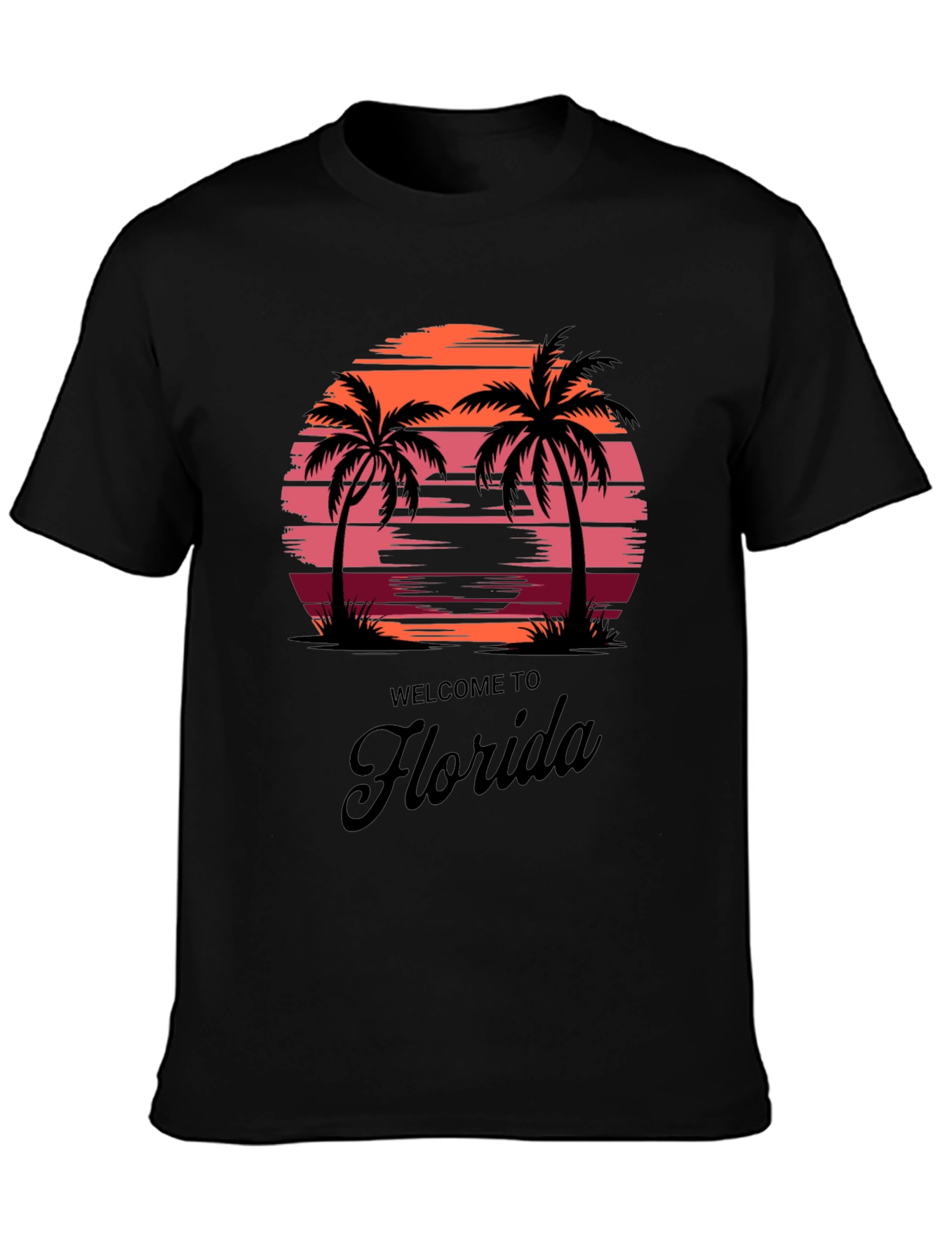 Florida Sunset Palm Tee - Vacation Vibes T-Shirt