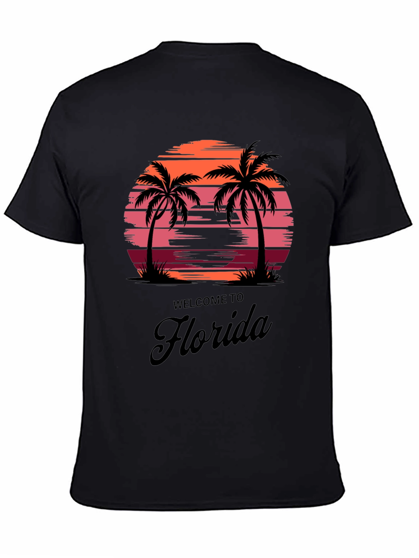 Florida Sunset Palm Tee - Vacation Vibes T-Shirt