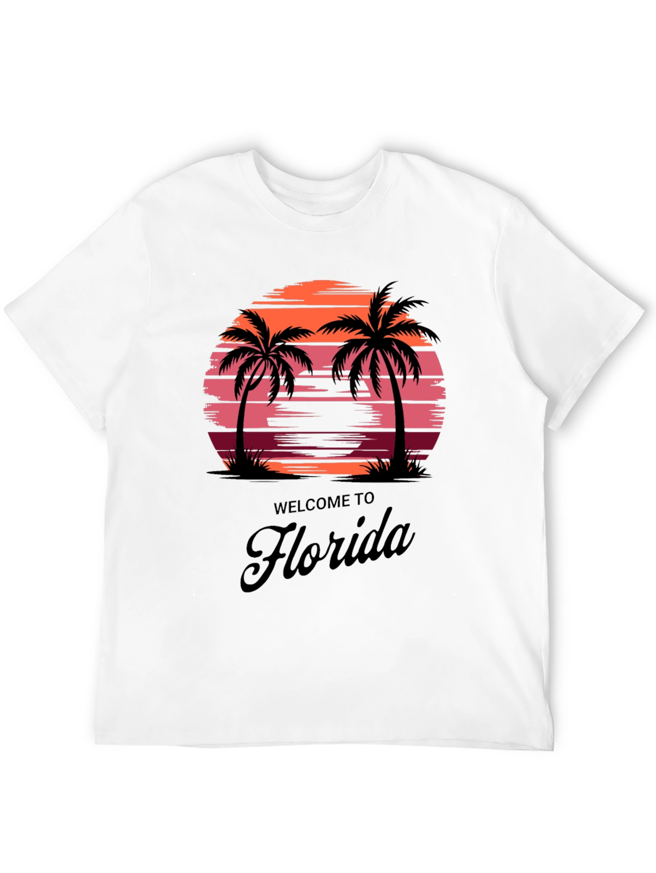 Florida Sunset Palm Tee - Vacation Vibes T-Shirt