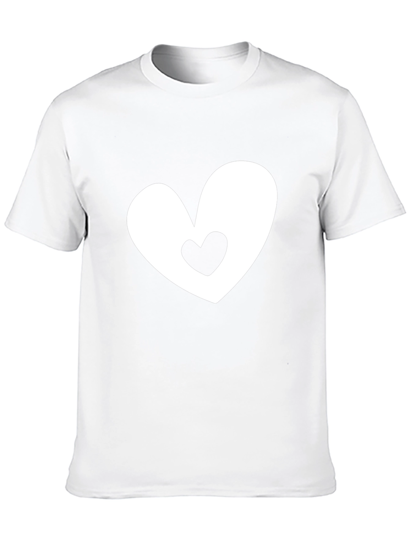 Heart Within Heart Black Tee