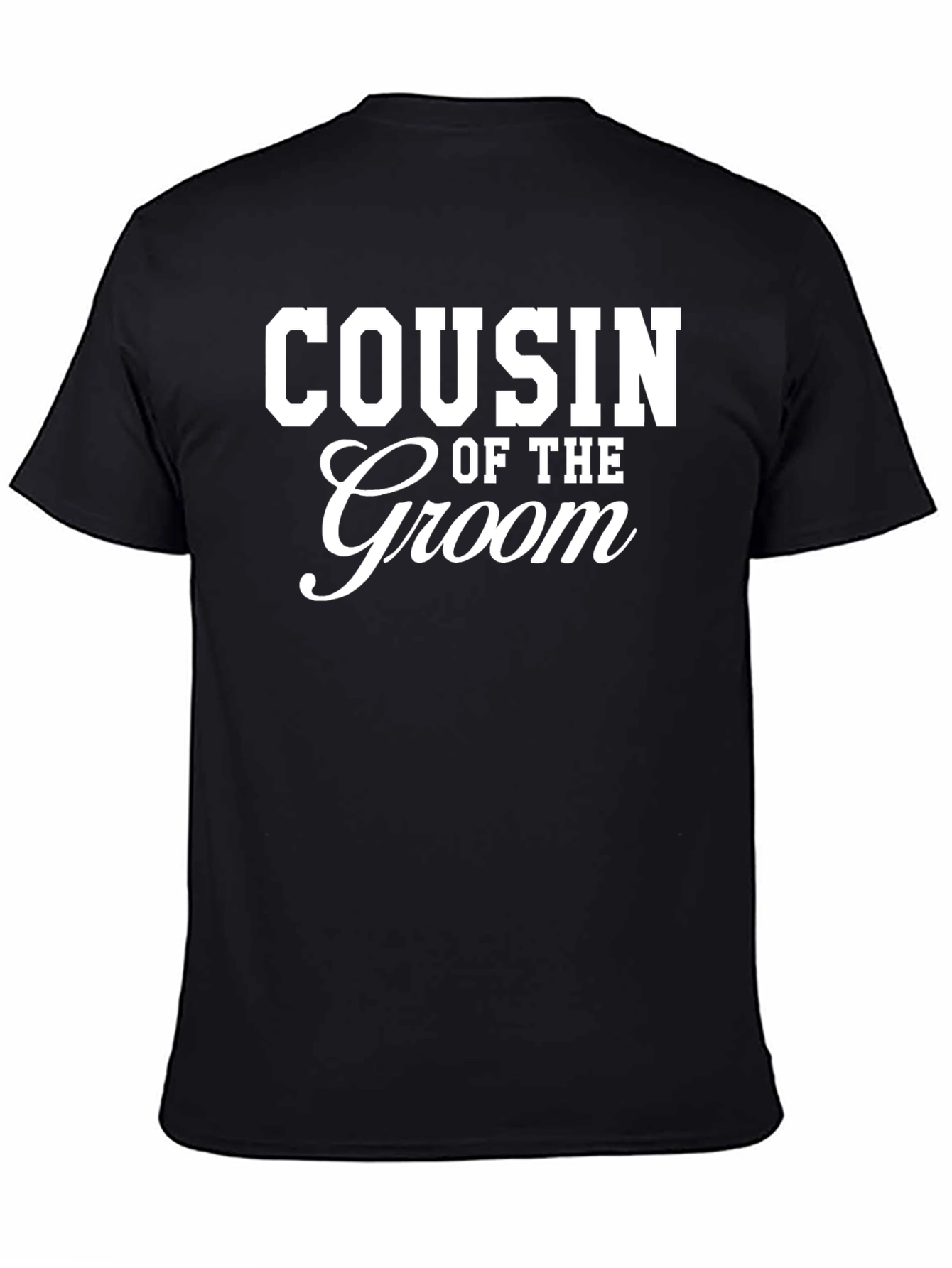 Cousin of the Groom Black T-Shirt