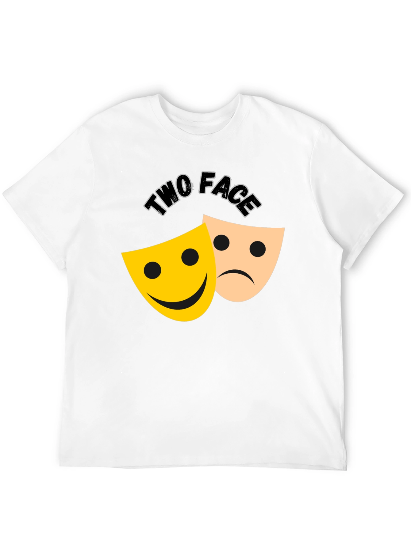 Two Face Graphic Tee - Black