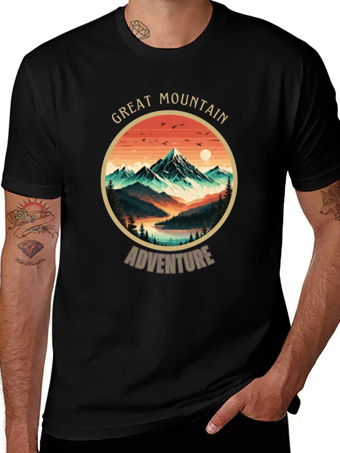 Great Mountain Adventure T-Shirt - Nature Graphic Tee