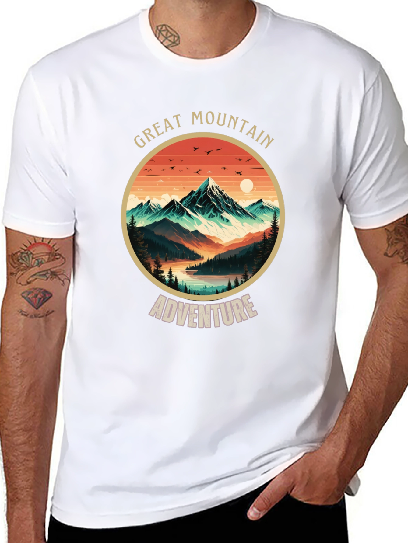 Great Mountain Adventure T-Shirt - Nature Graphic Tee