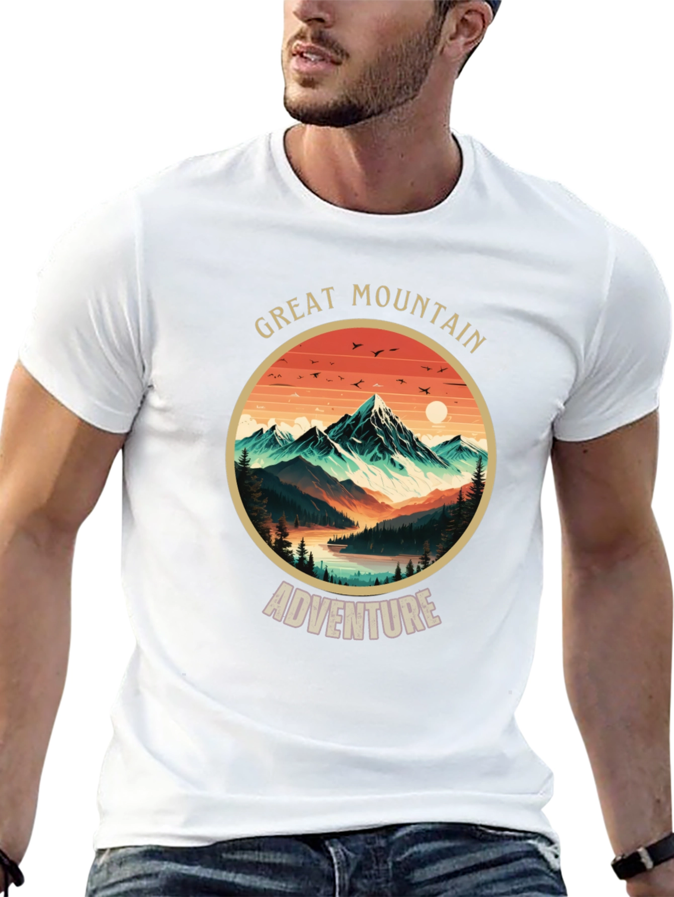 Great Mountain Adventure T-Shirt - Nature Graphic Tee